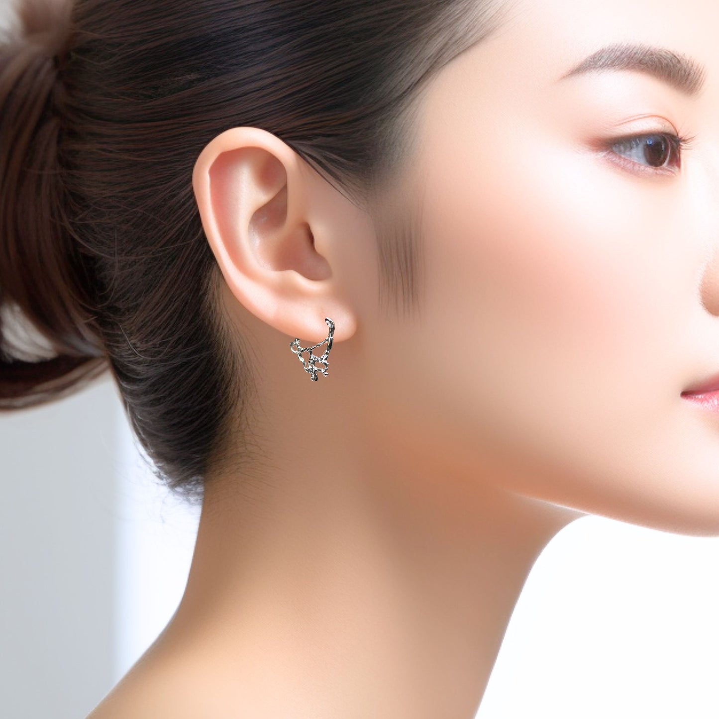 dainty silver earrings