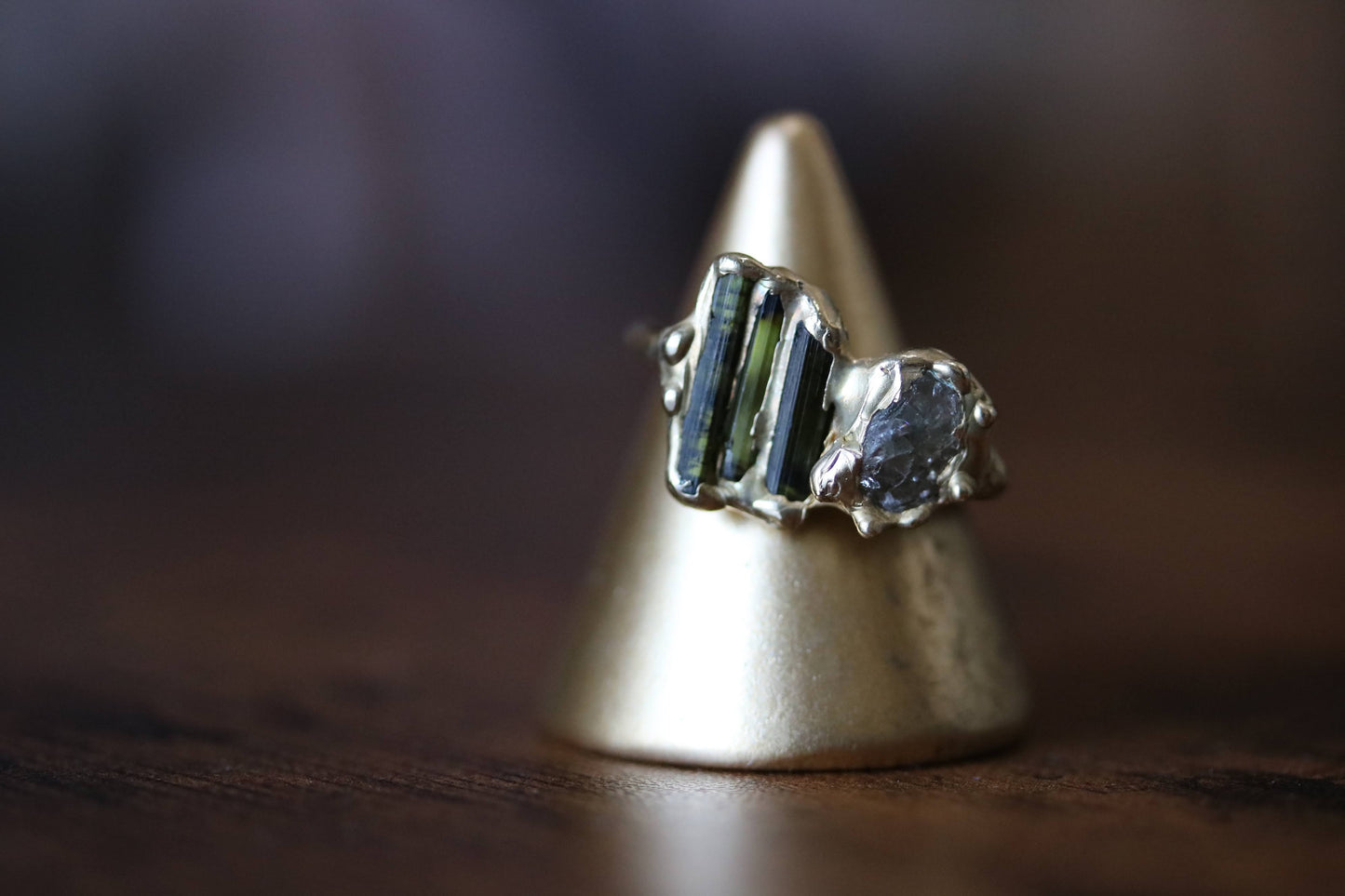 GORGEOUS TOURMALINE SAPPHIRE RING