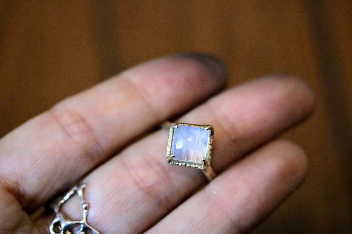 milky blue moonstone