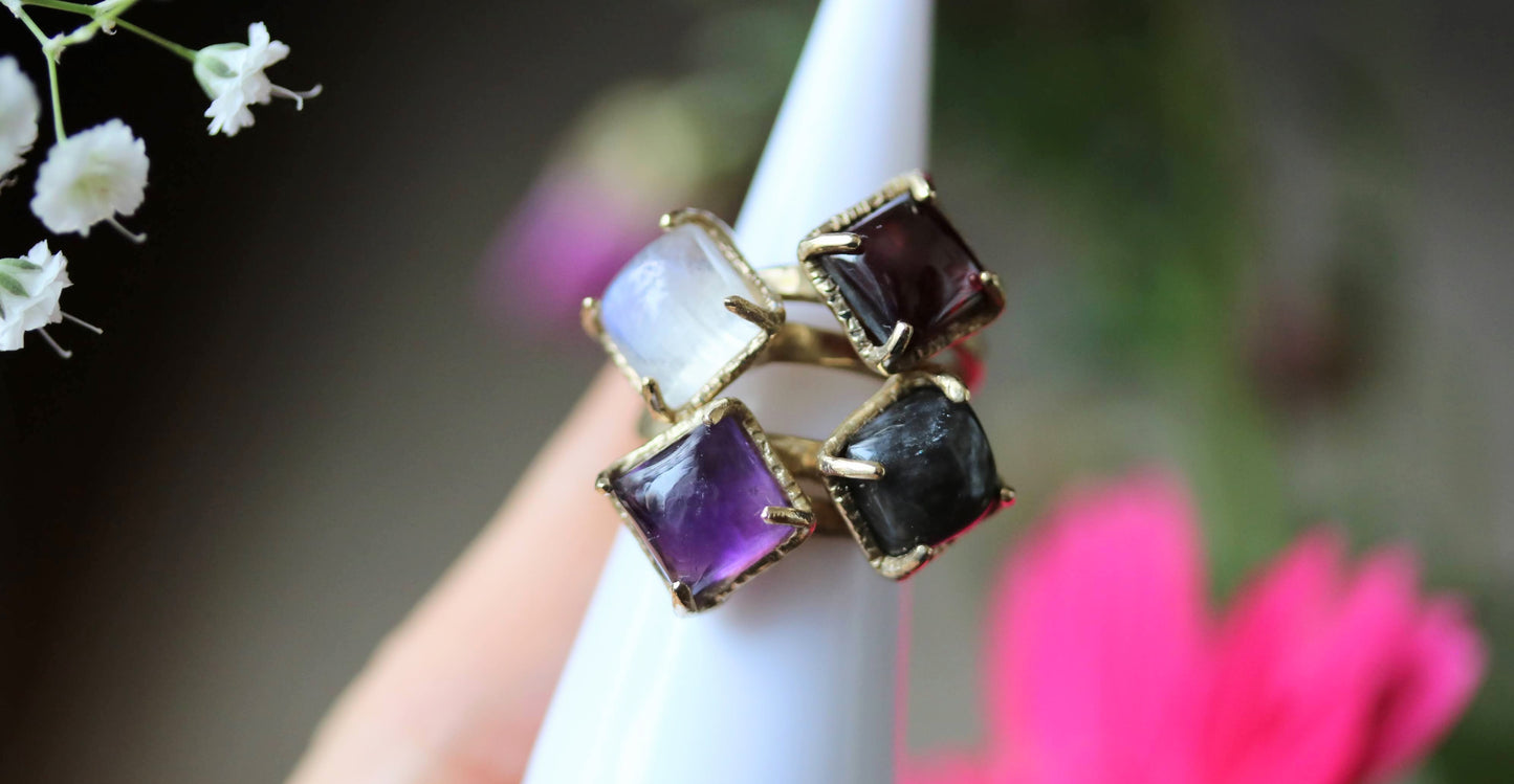 square statement ring
