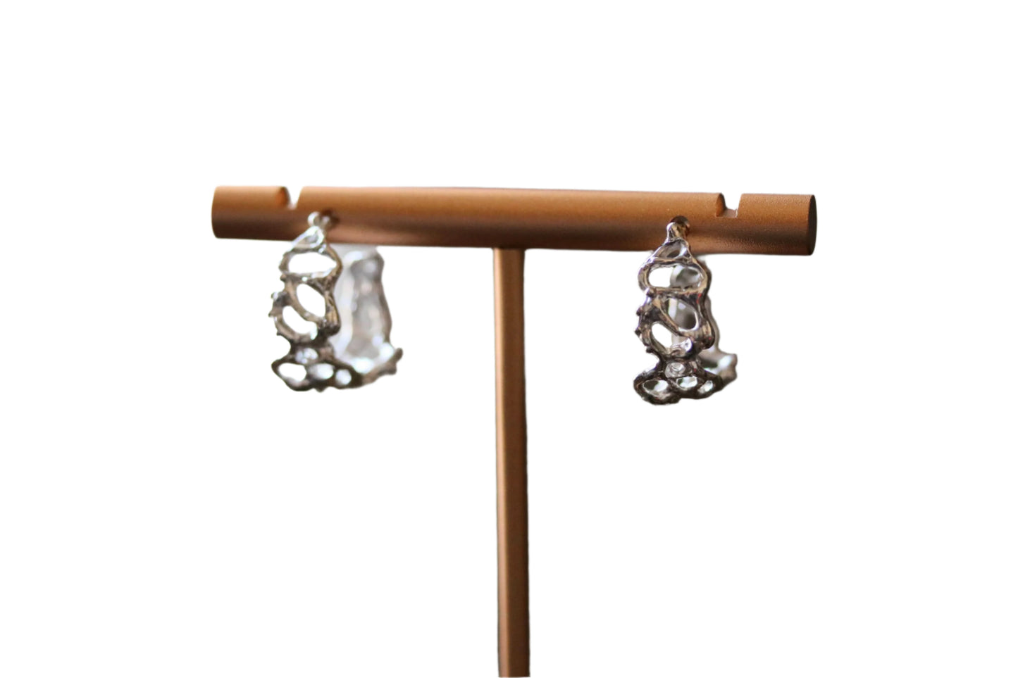 silver hoop earrings