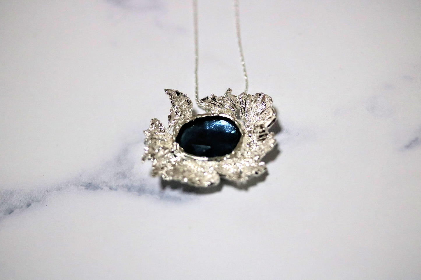 blue stone pendant necklace