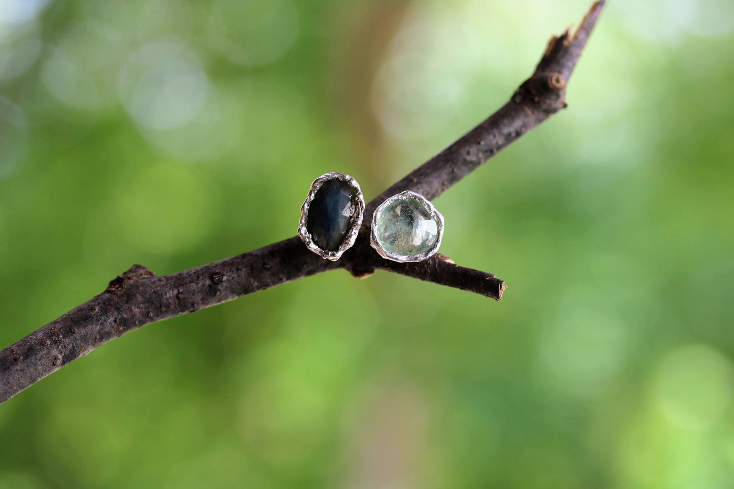 Blue Sapphires Open Ring SAMPLE SALE