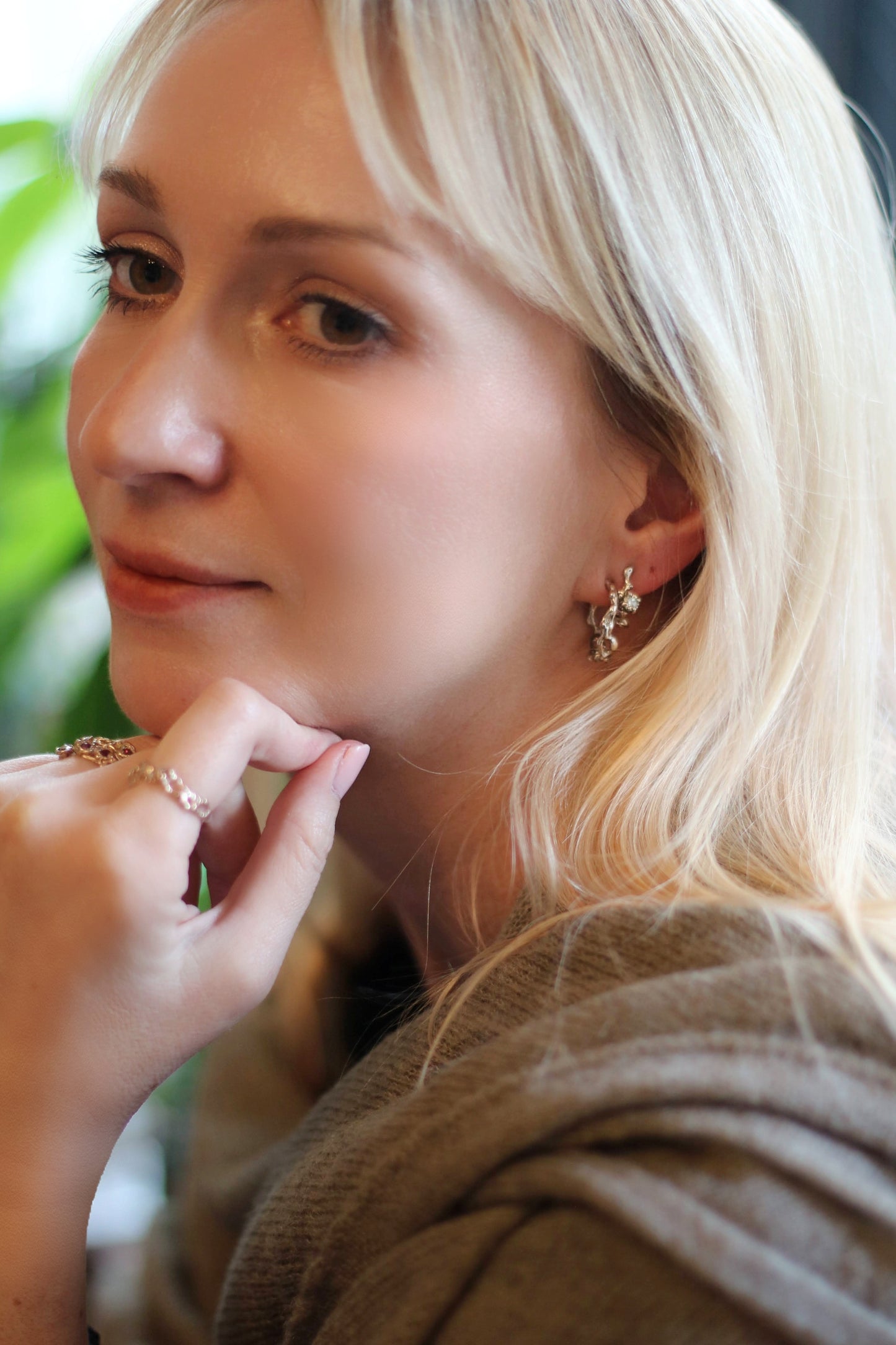 Jukai Medium Hoop Earrings