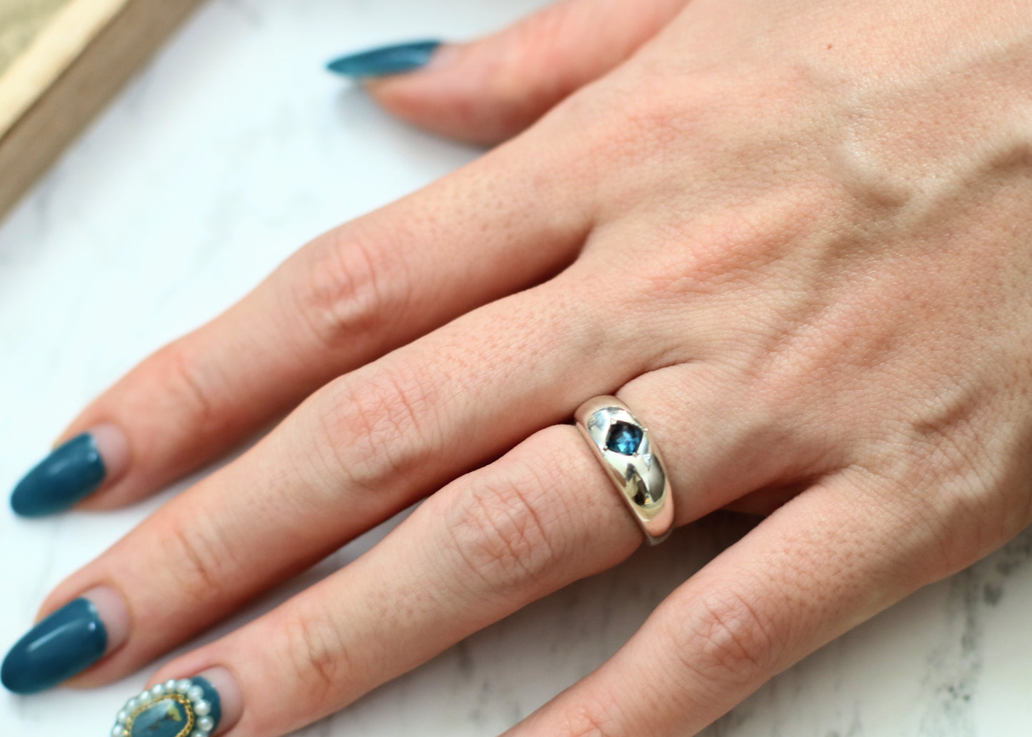 silver london blue topaz