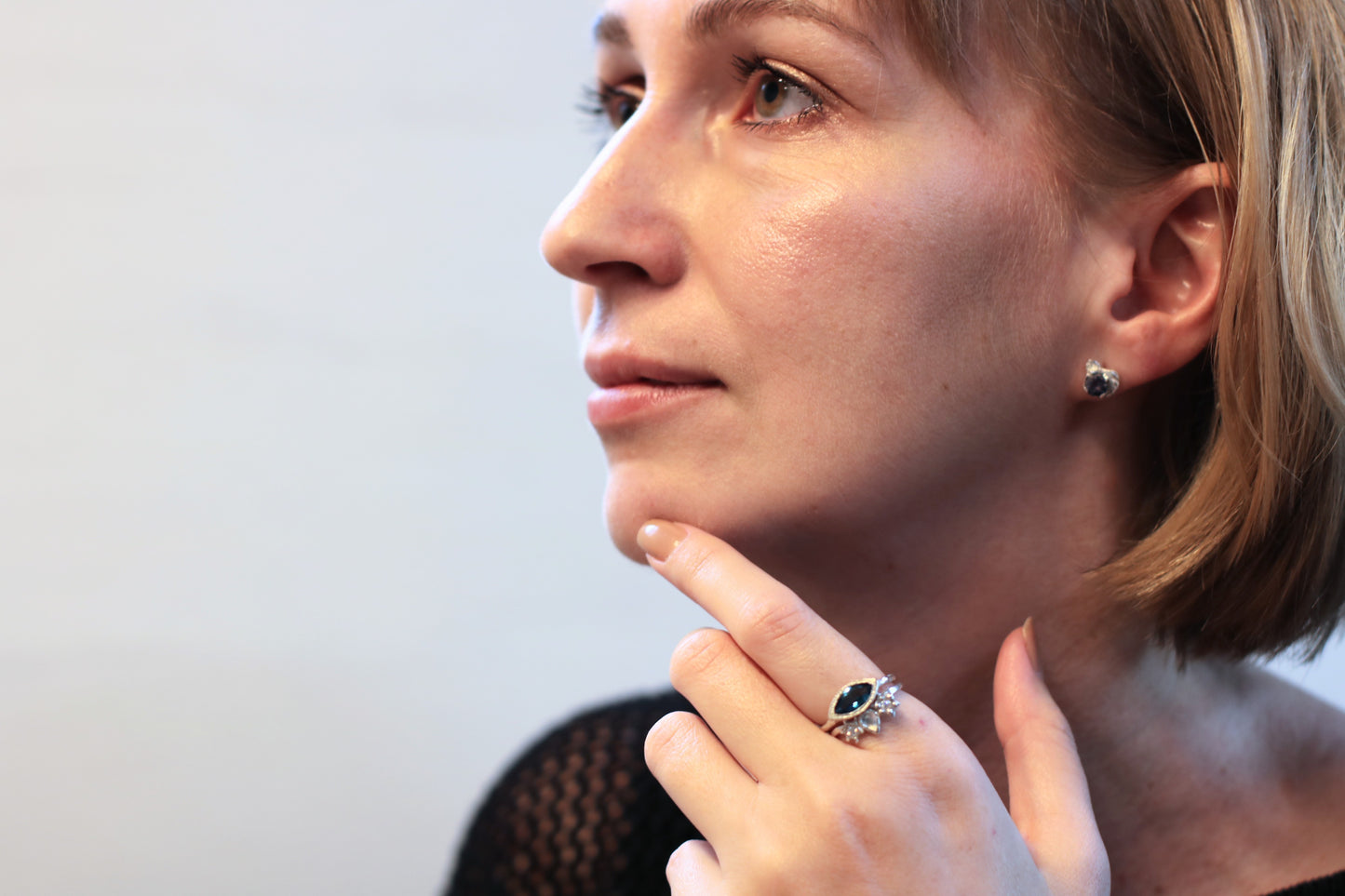 moonstone silver ring