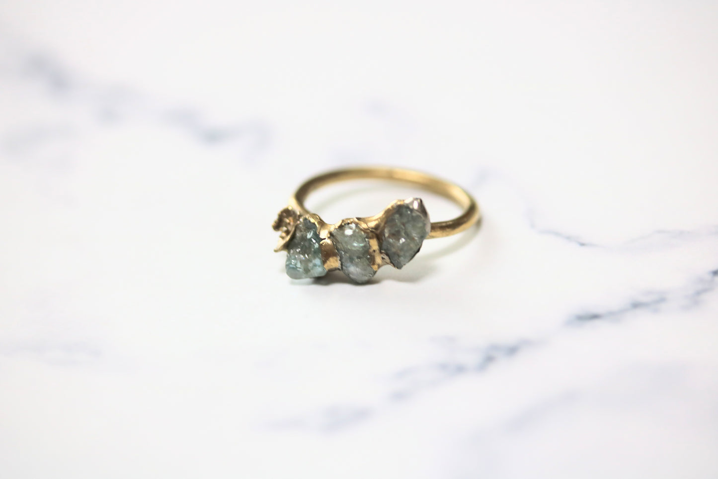raw zircon statement ring