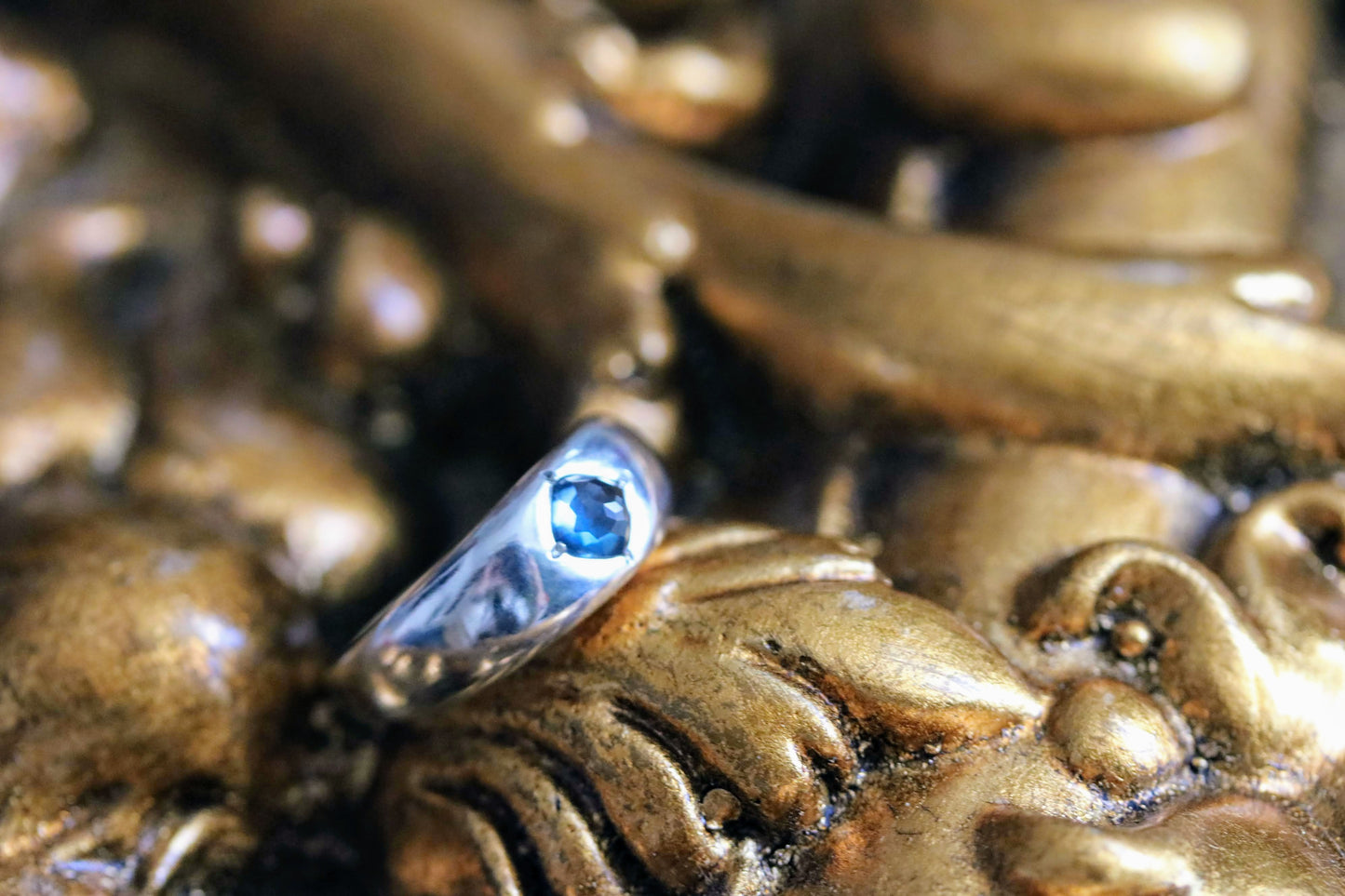 london blue topaz statement ring