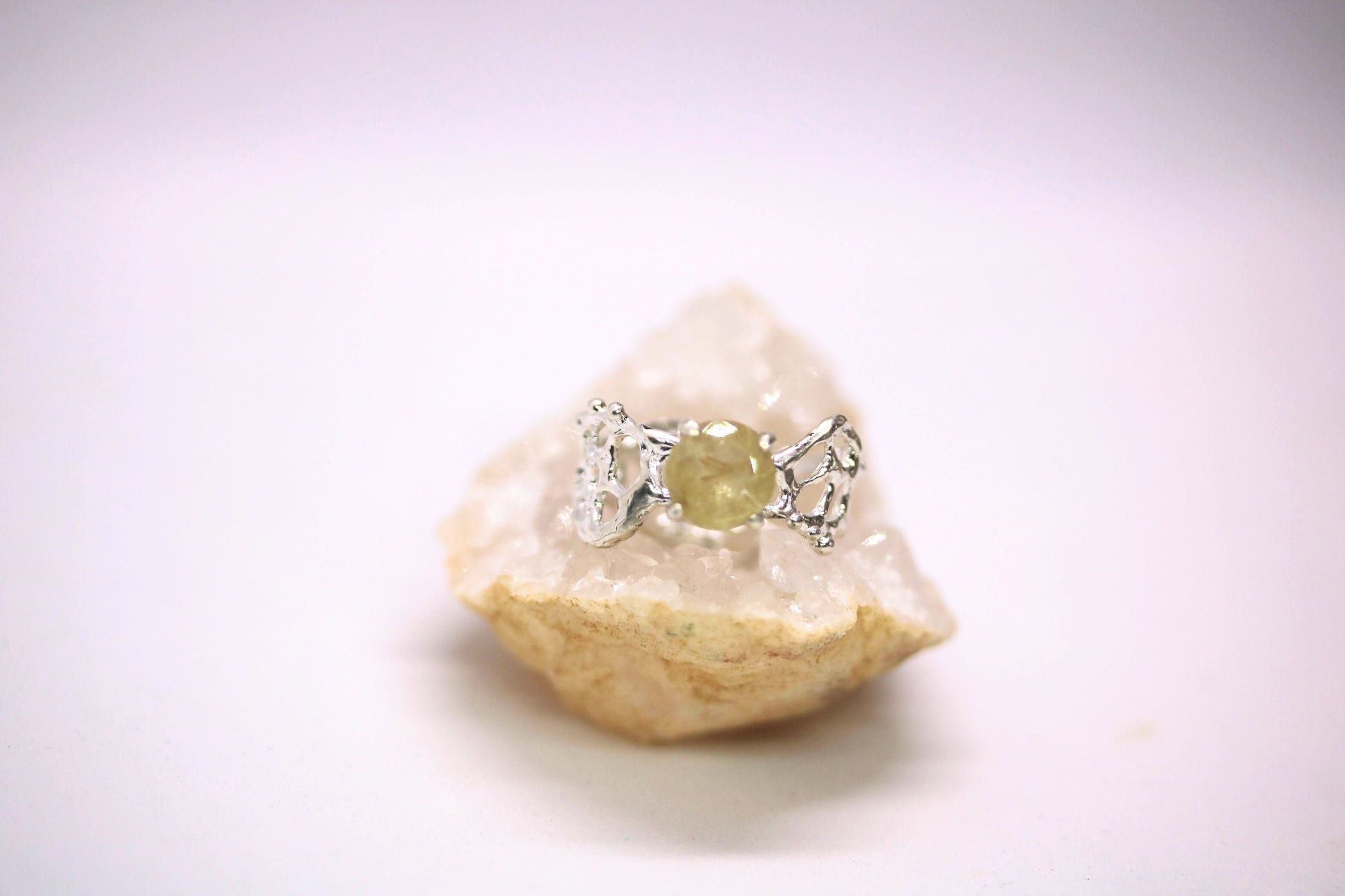 rutilated quartz jukai ring