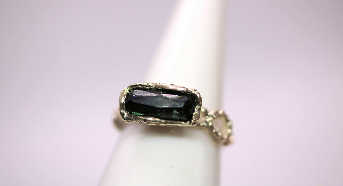 green tourmaline ring