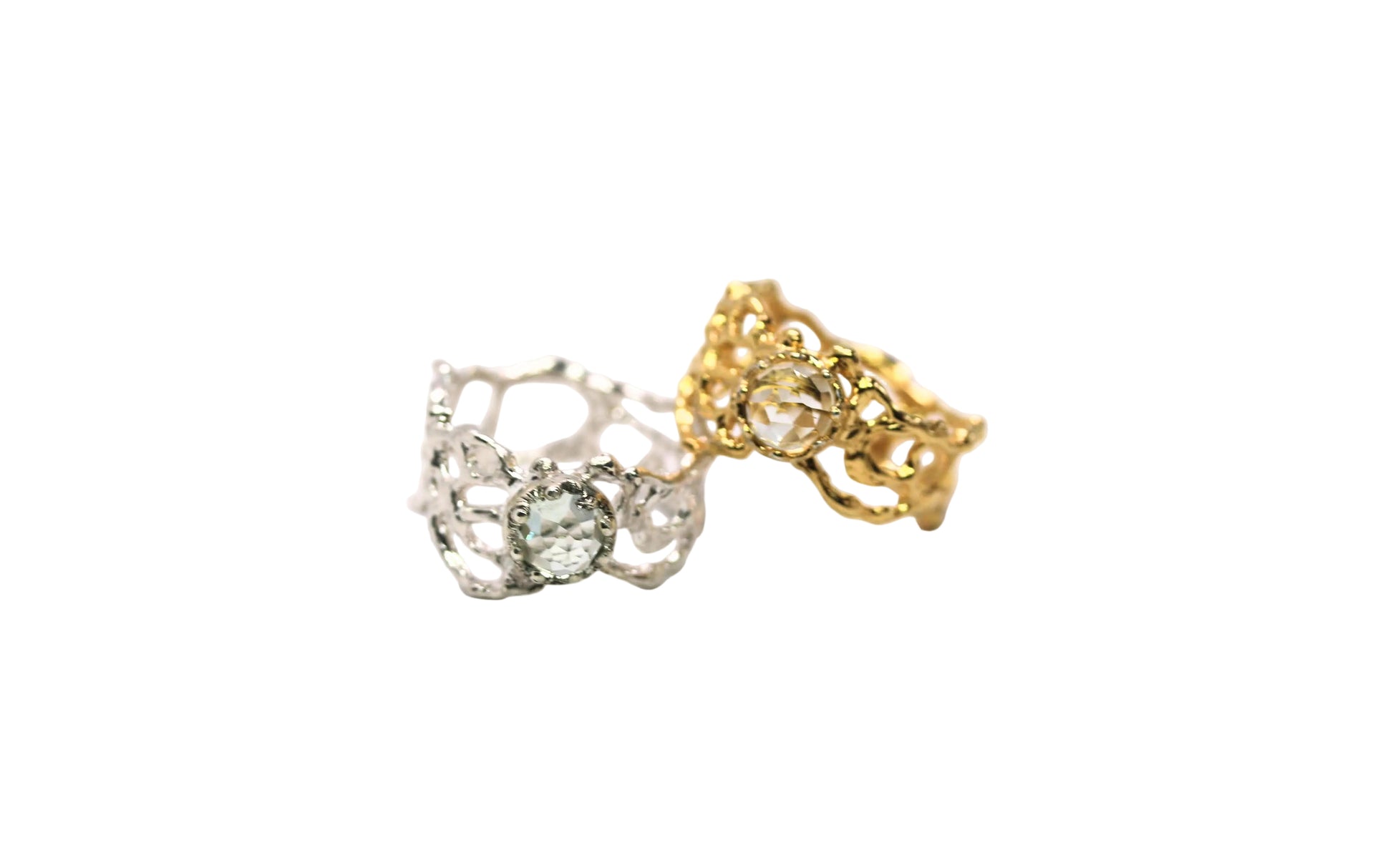 green amethyst rings