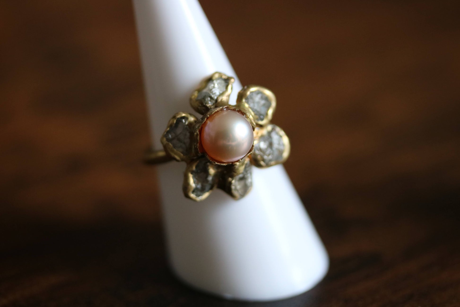 pink pearl ring