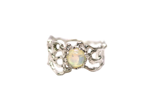opal statement ring