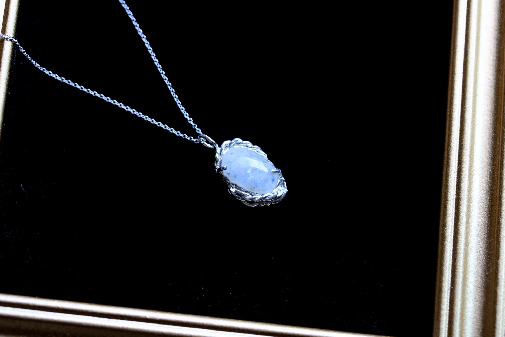 blue moonstone necklace