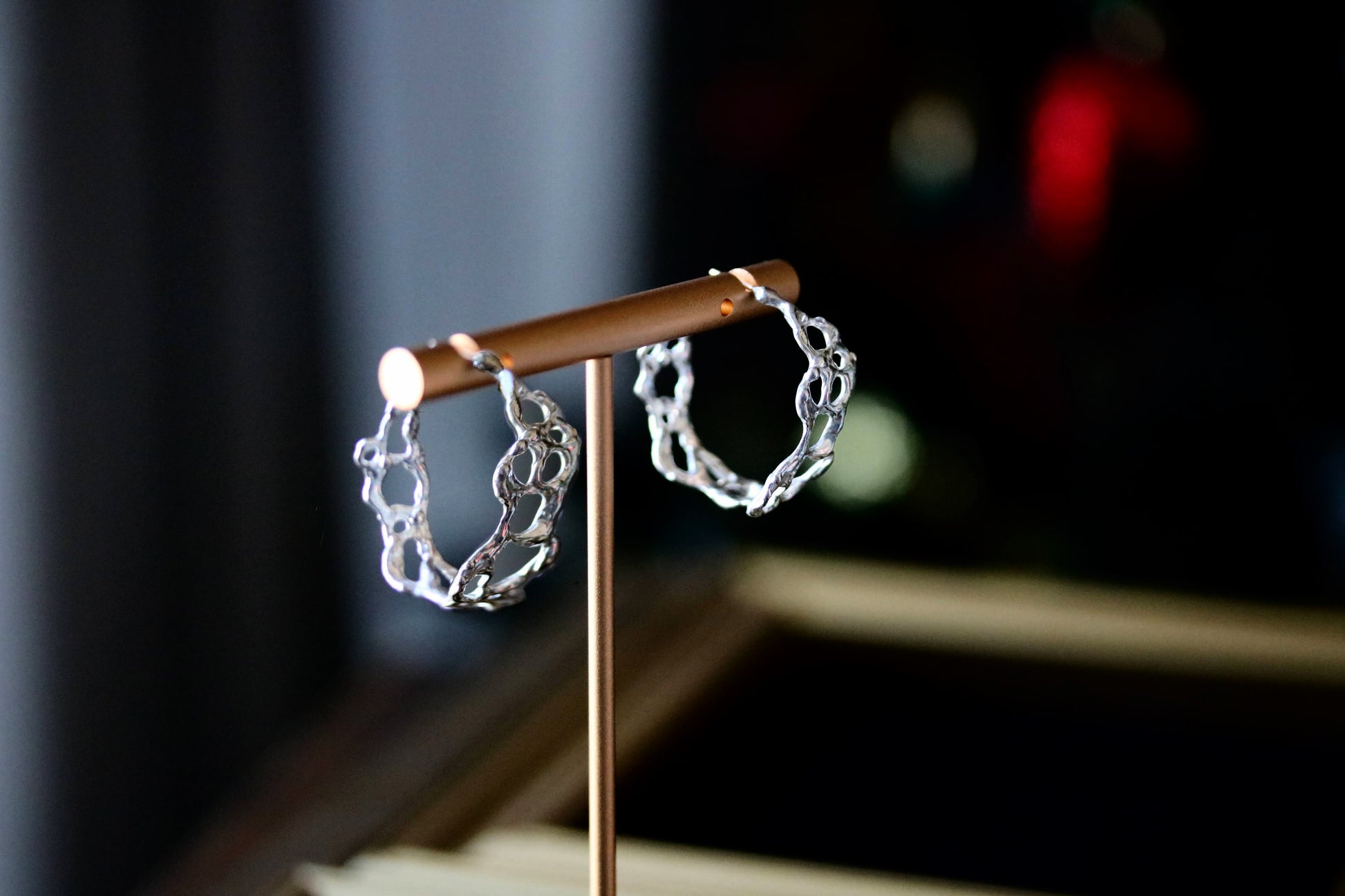 unique hoop earrings