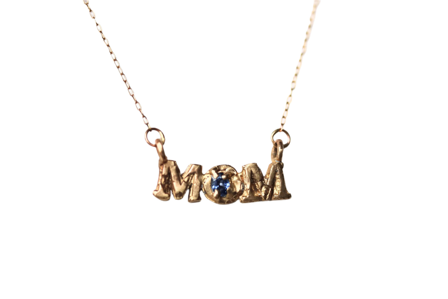 blue sapphire mom necklace