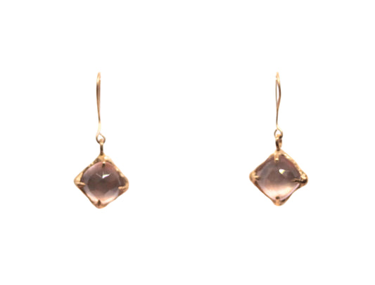 Rose Quartz Drop Earrings