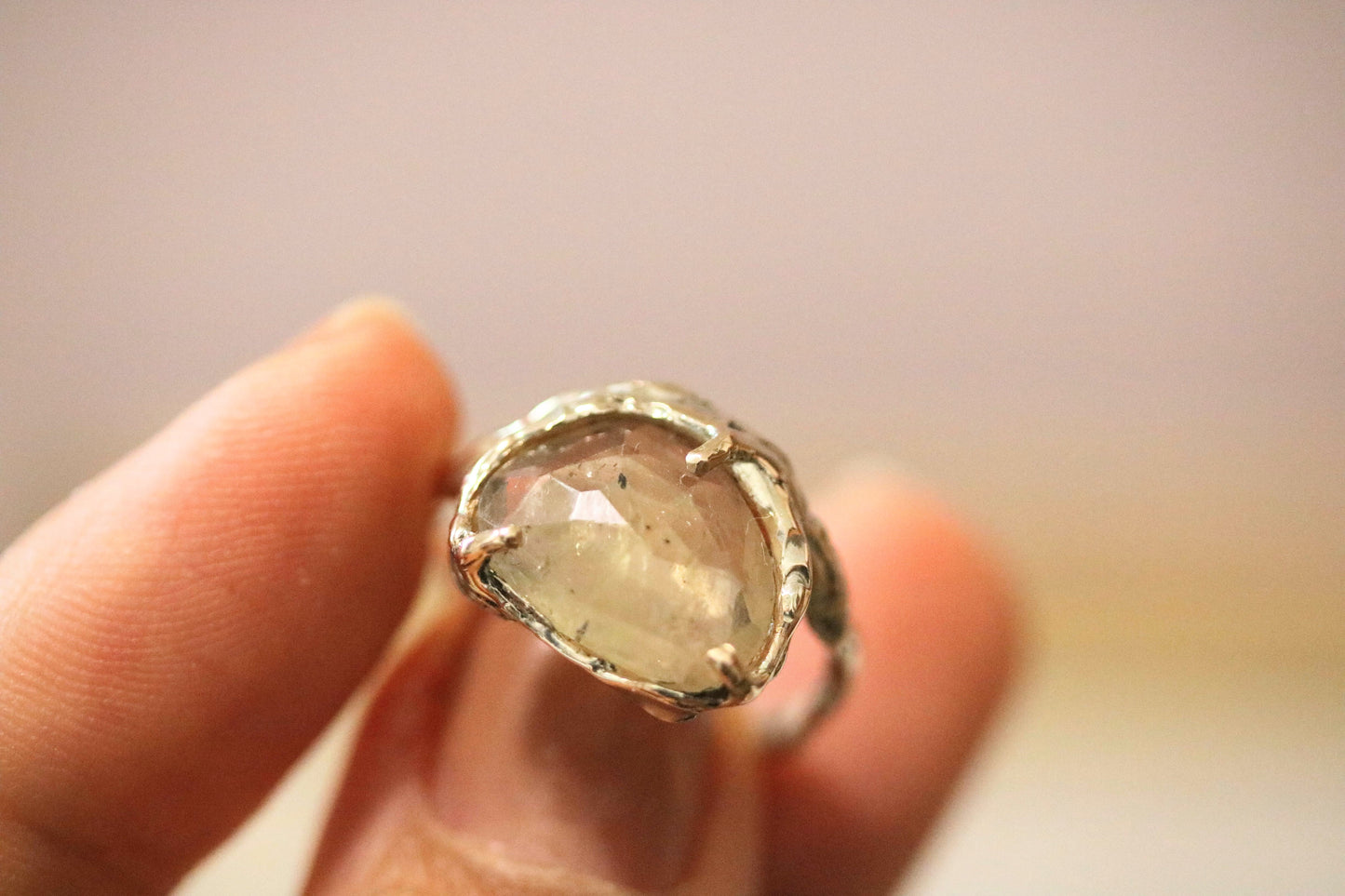 yellow sapphire gold ring