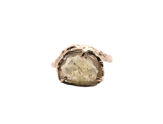light yellow sapphire gold ring