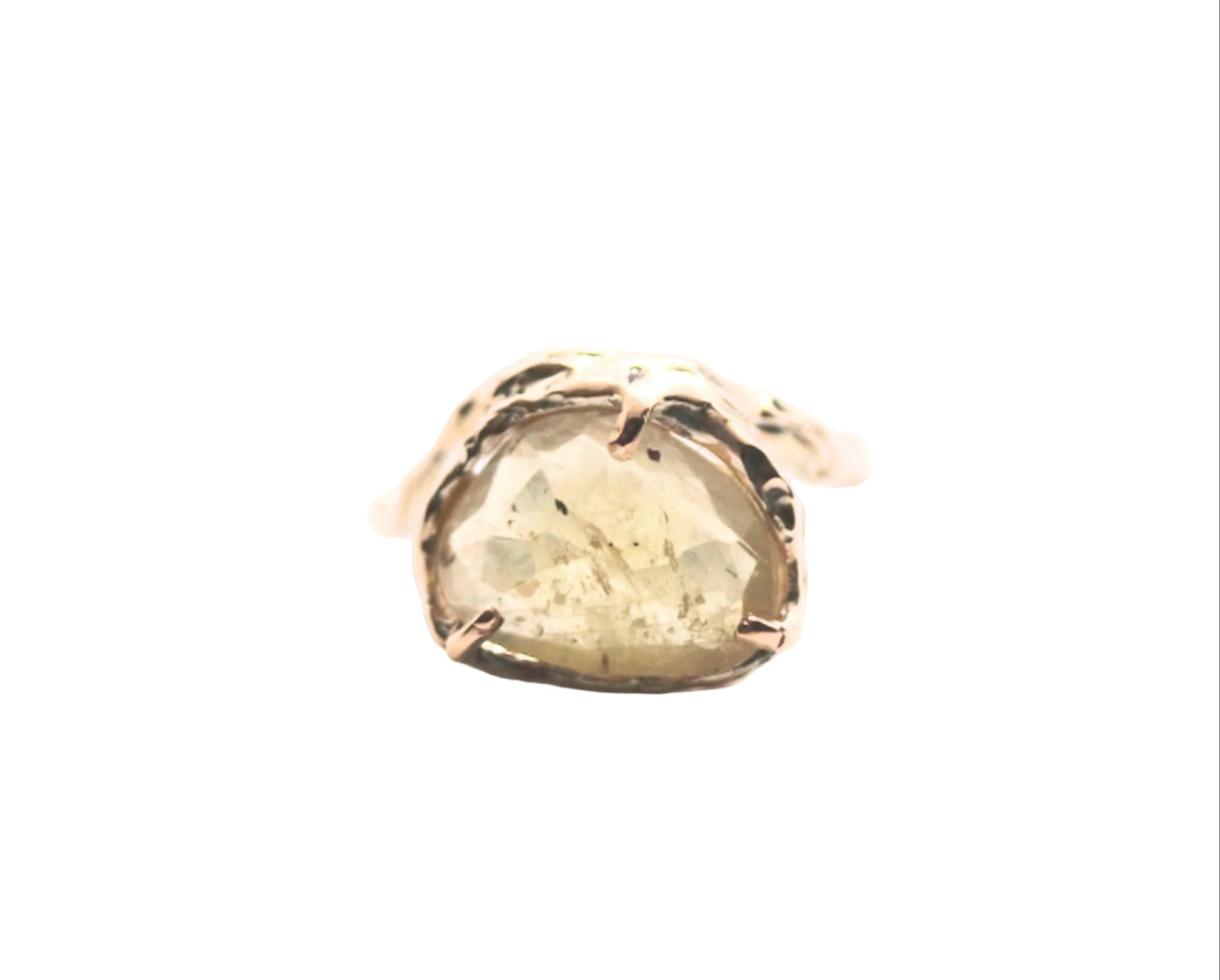 yellow sapphire gold ring