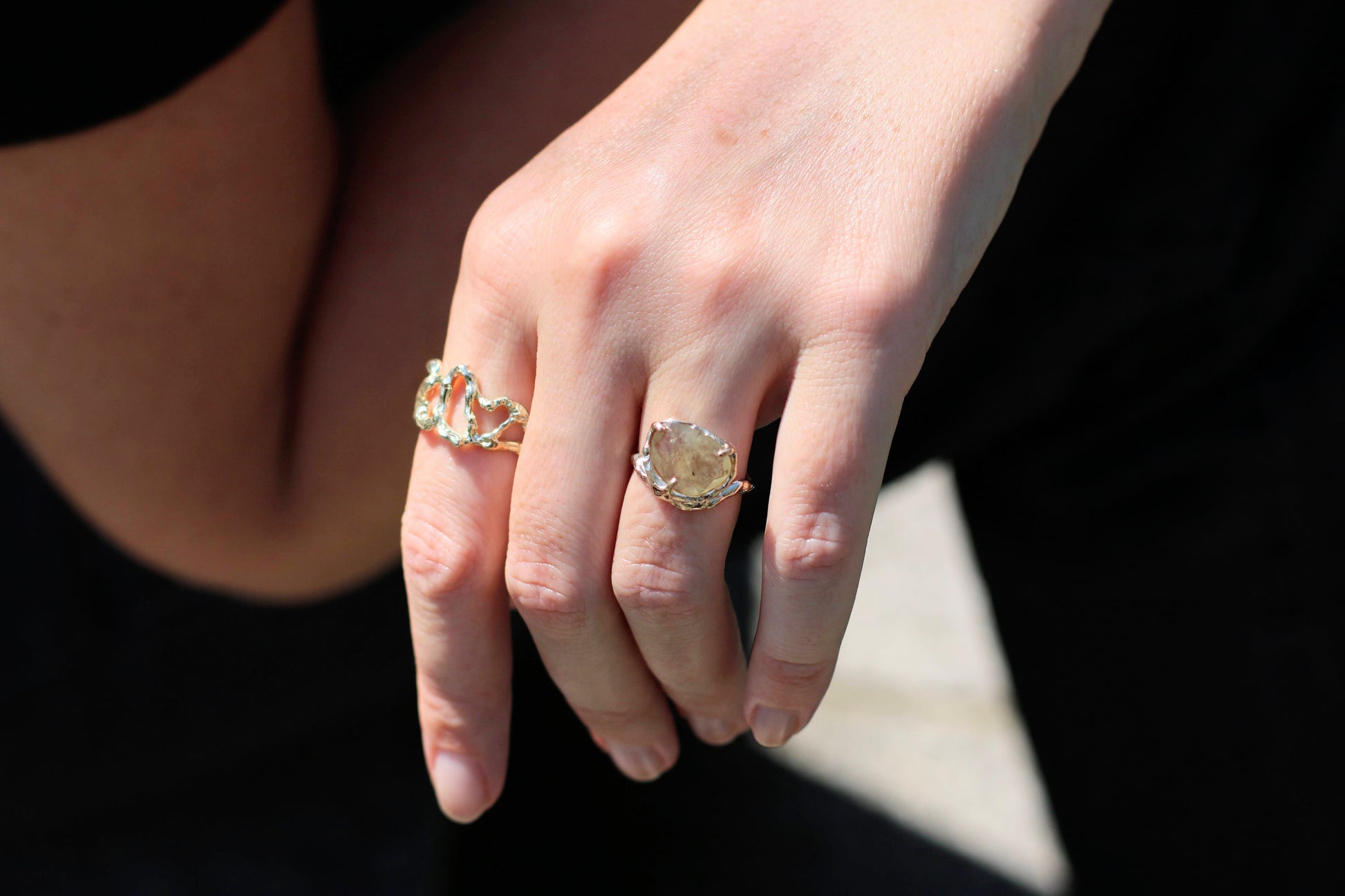 sapphire gold ring