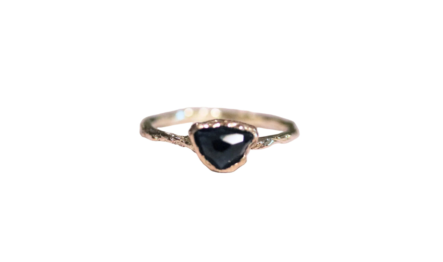 blue tourmaline gold ring