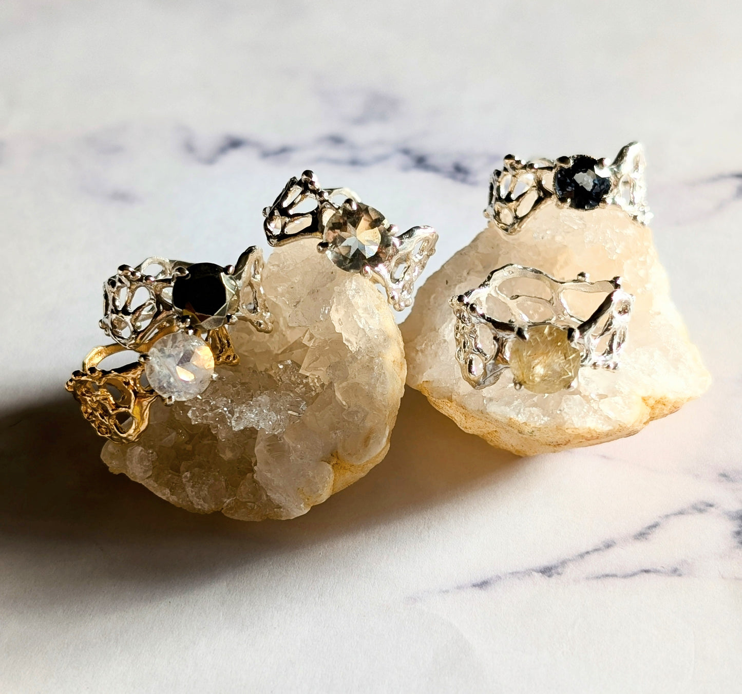 solitaire statement rings