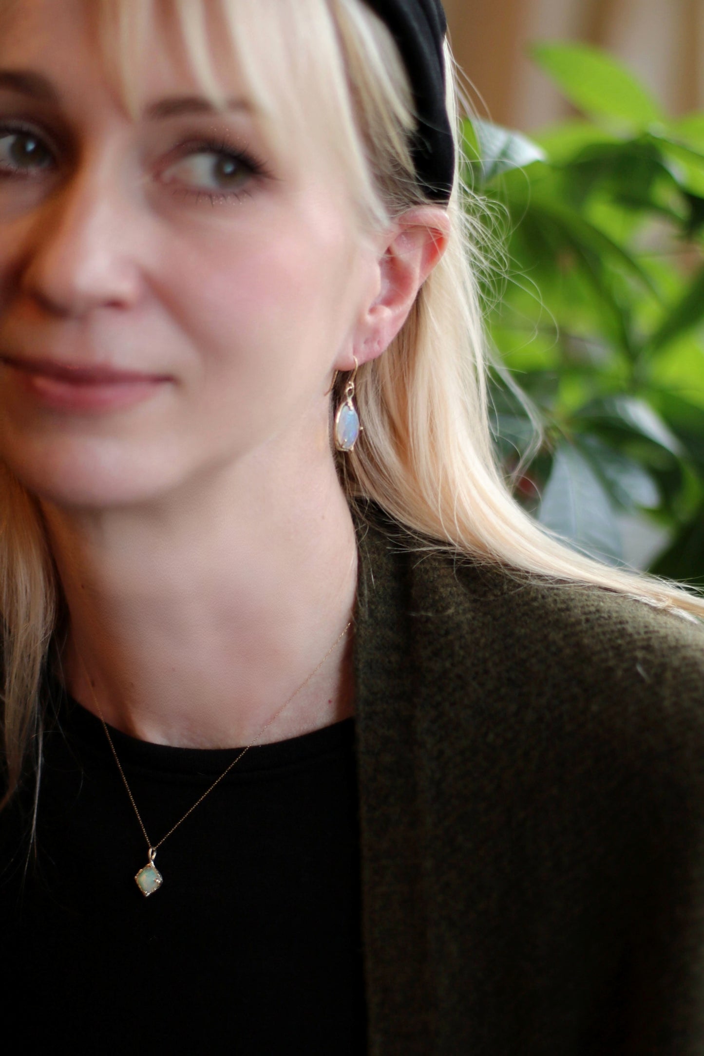 Opal Gold Necklace