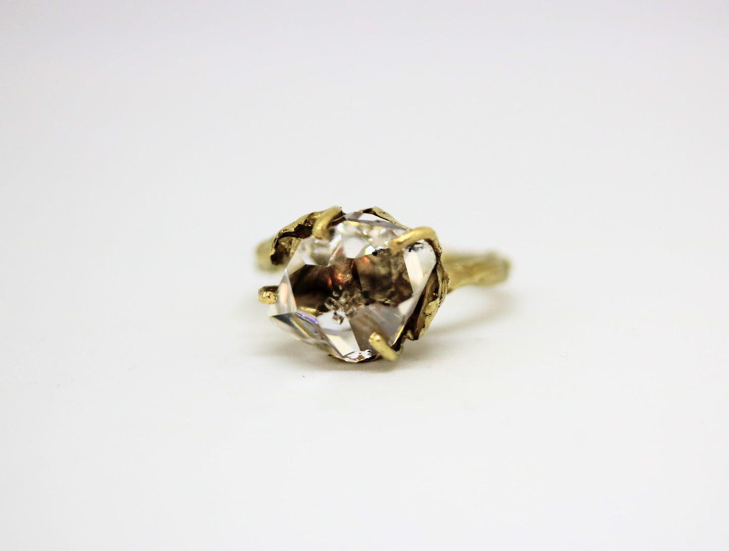large herkimer solitaire ring