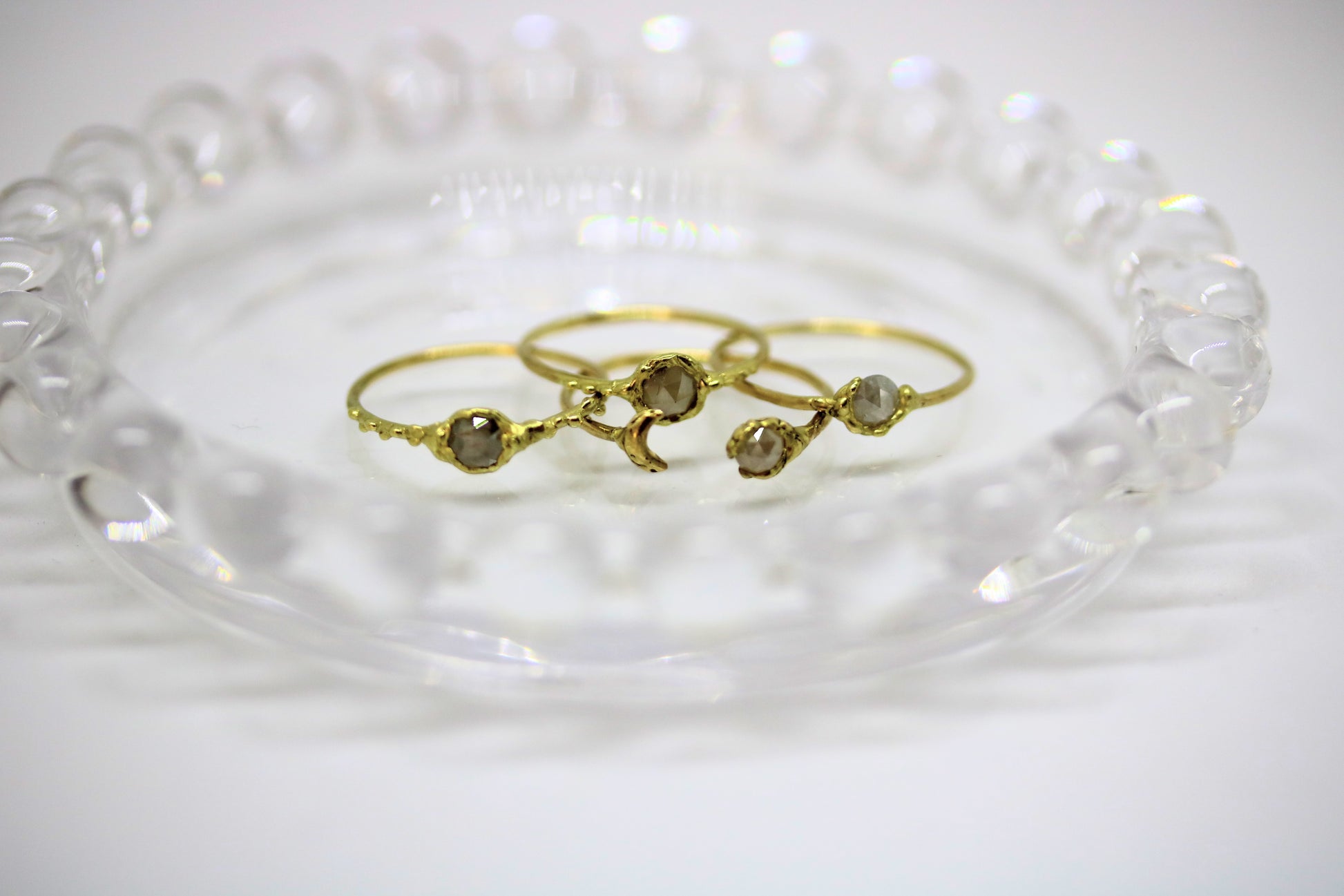 gray diamond rings