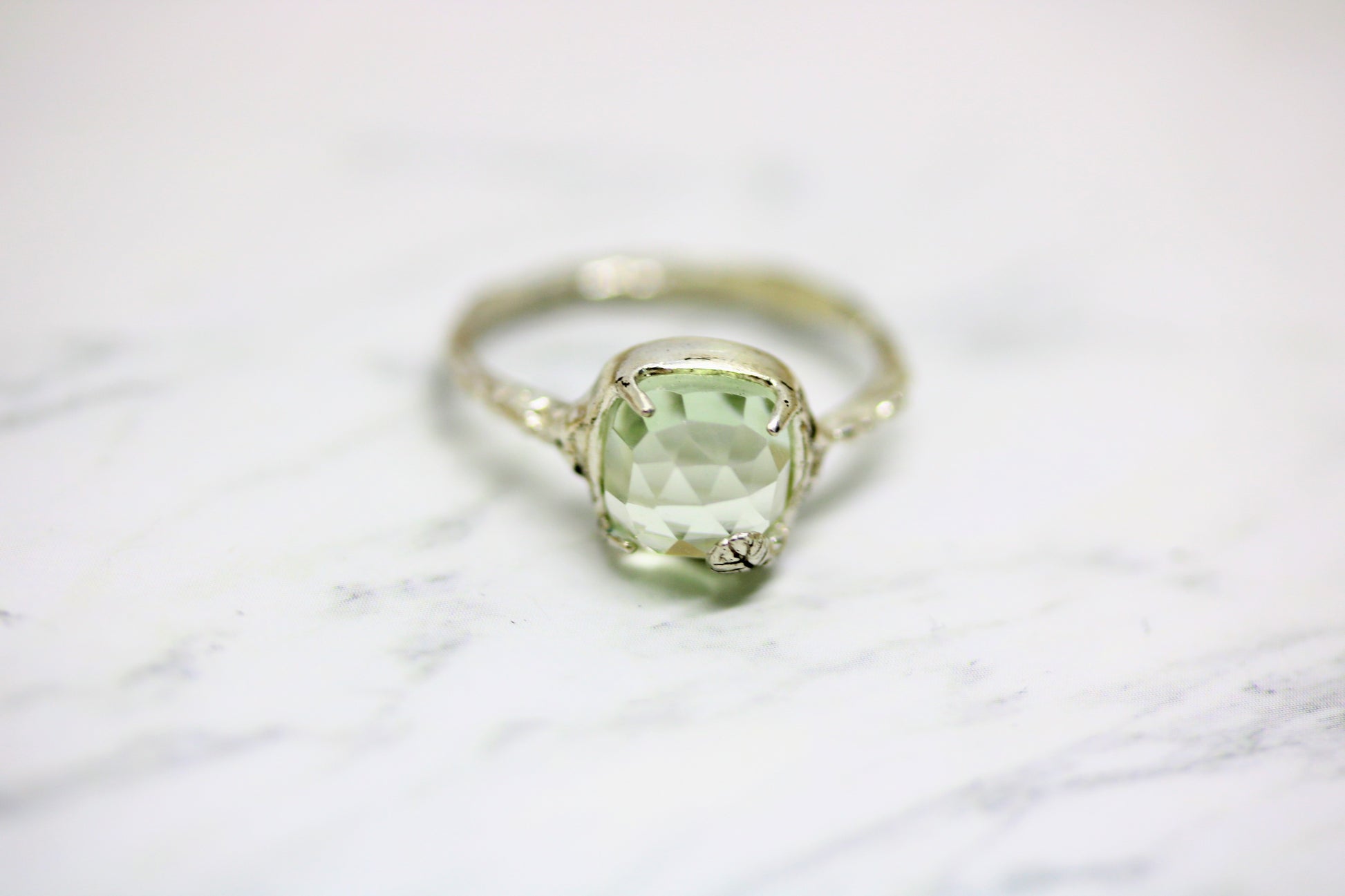 green amethyst ring 
