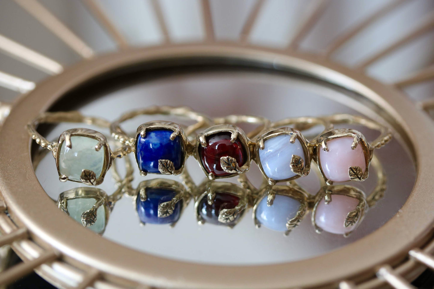 gem stone rings