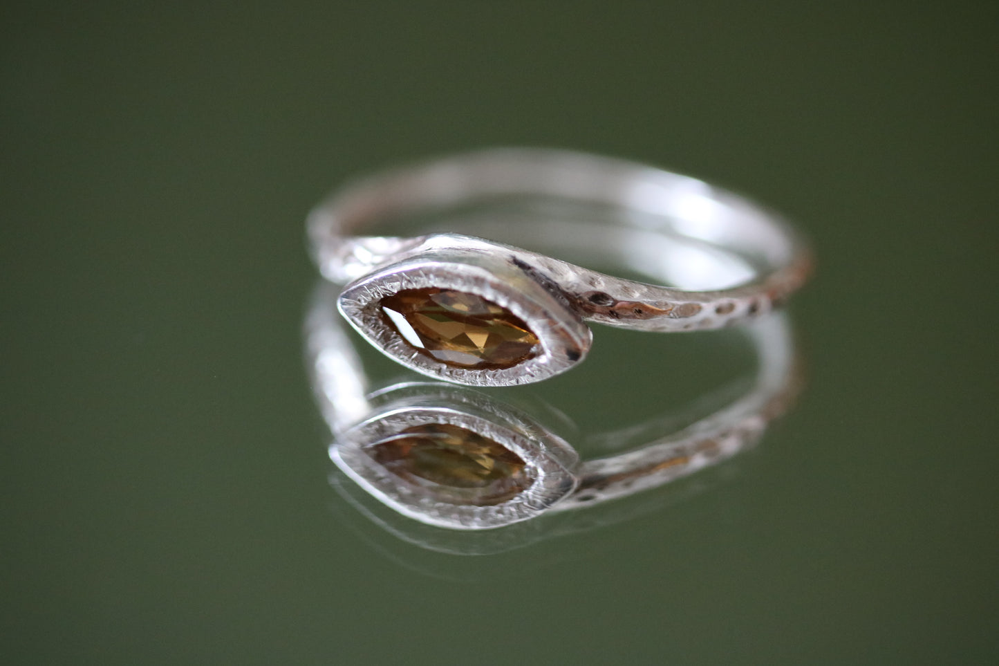 brown tormaline ring