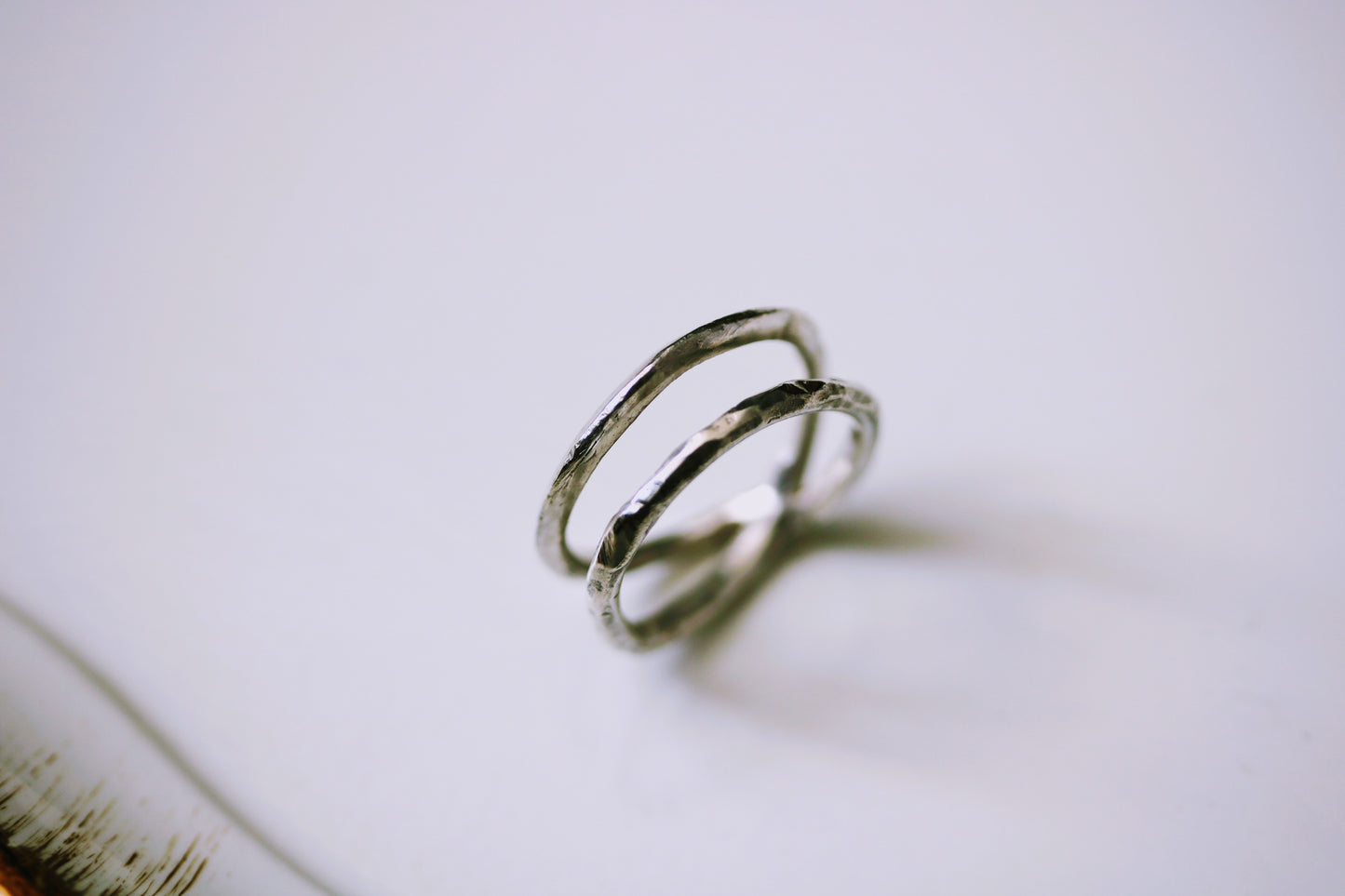 Silver or gold layered ring
