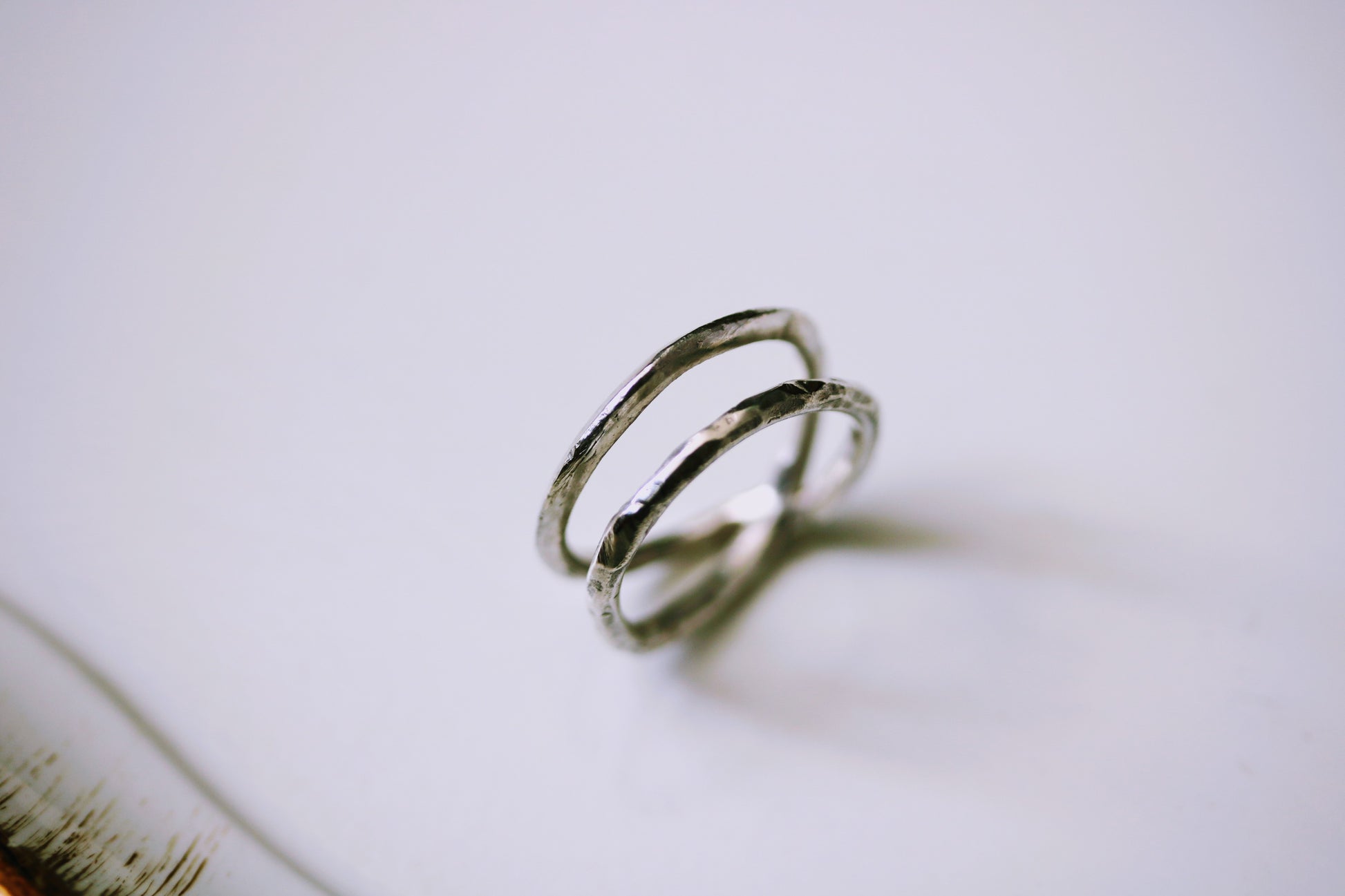 Silver or gold layered ring