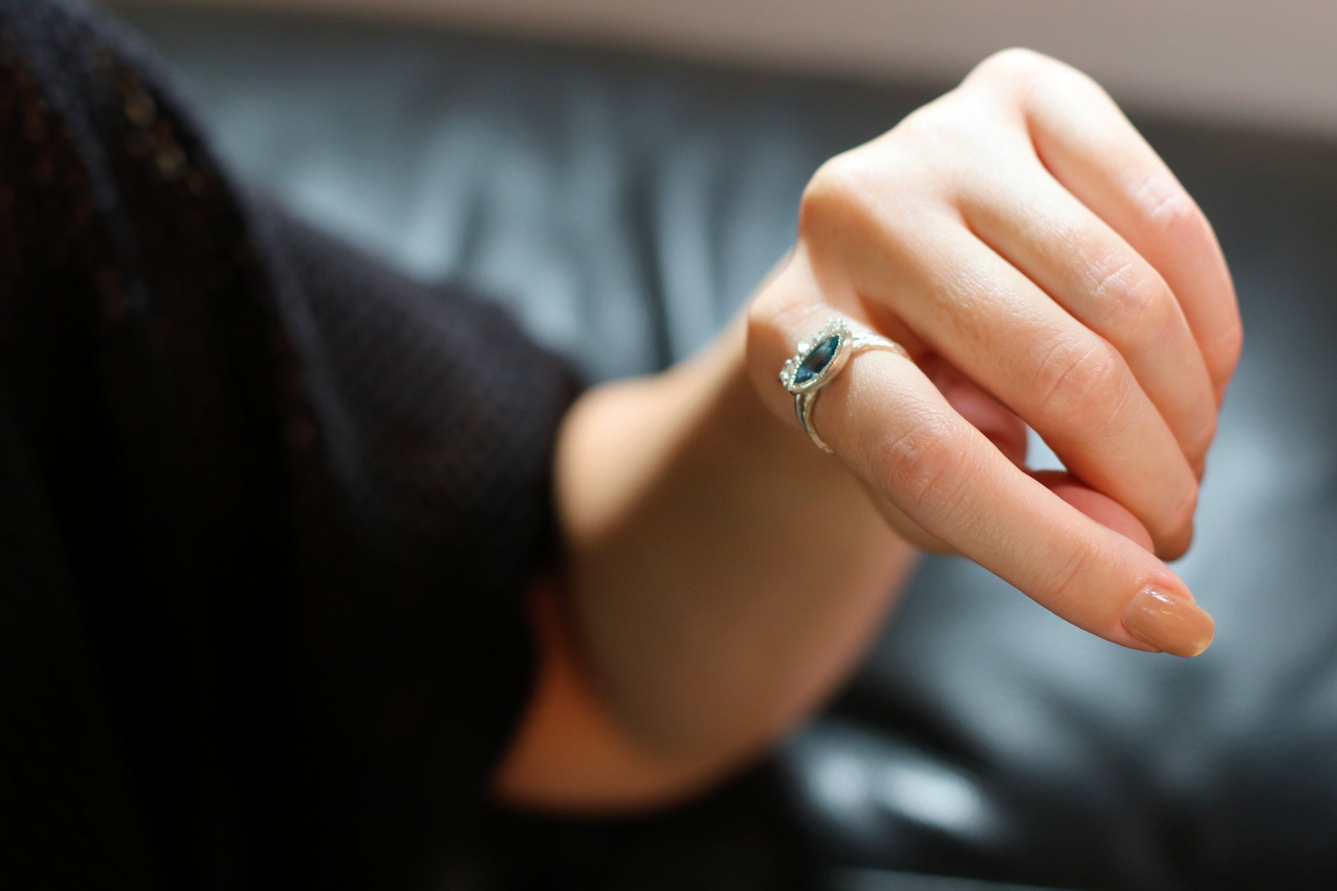 london blue topaz ring