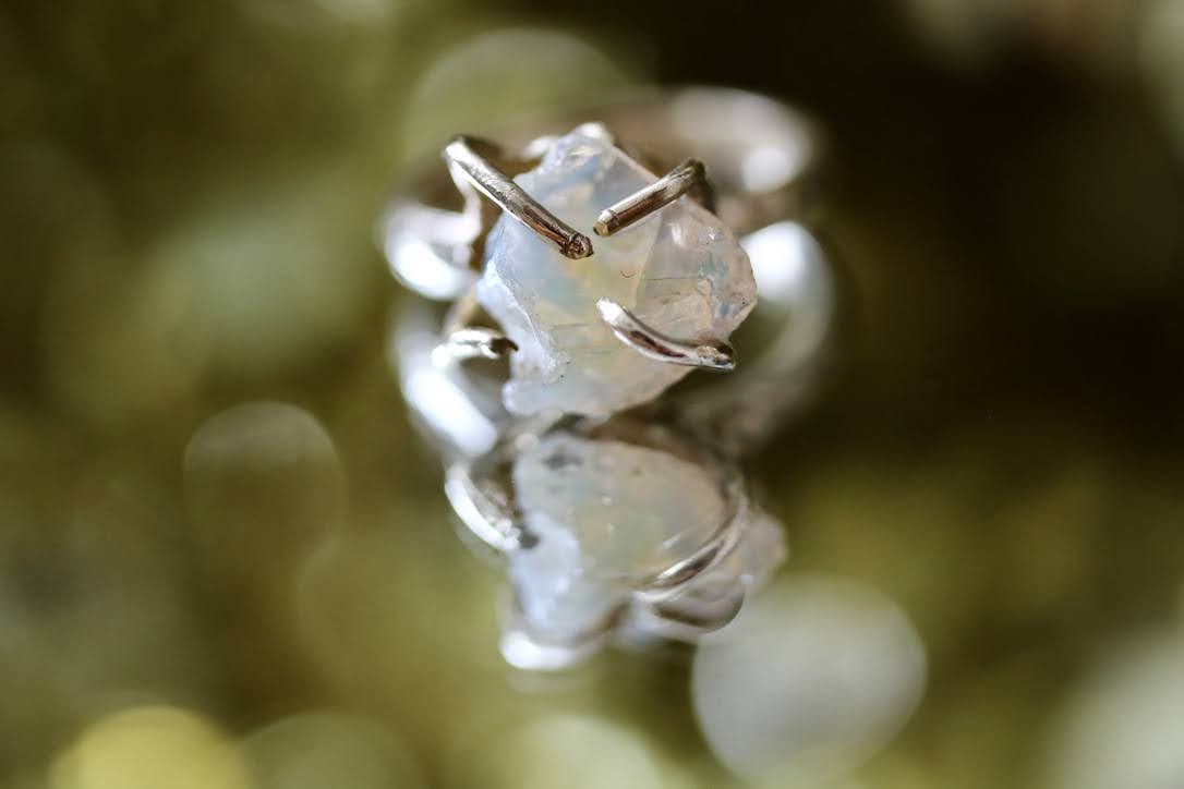 raw opal ring
