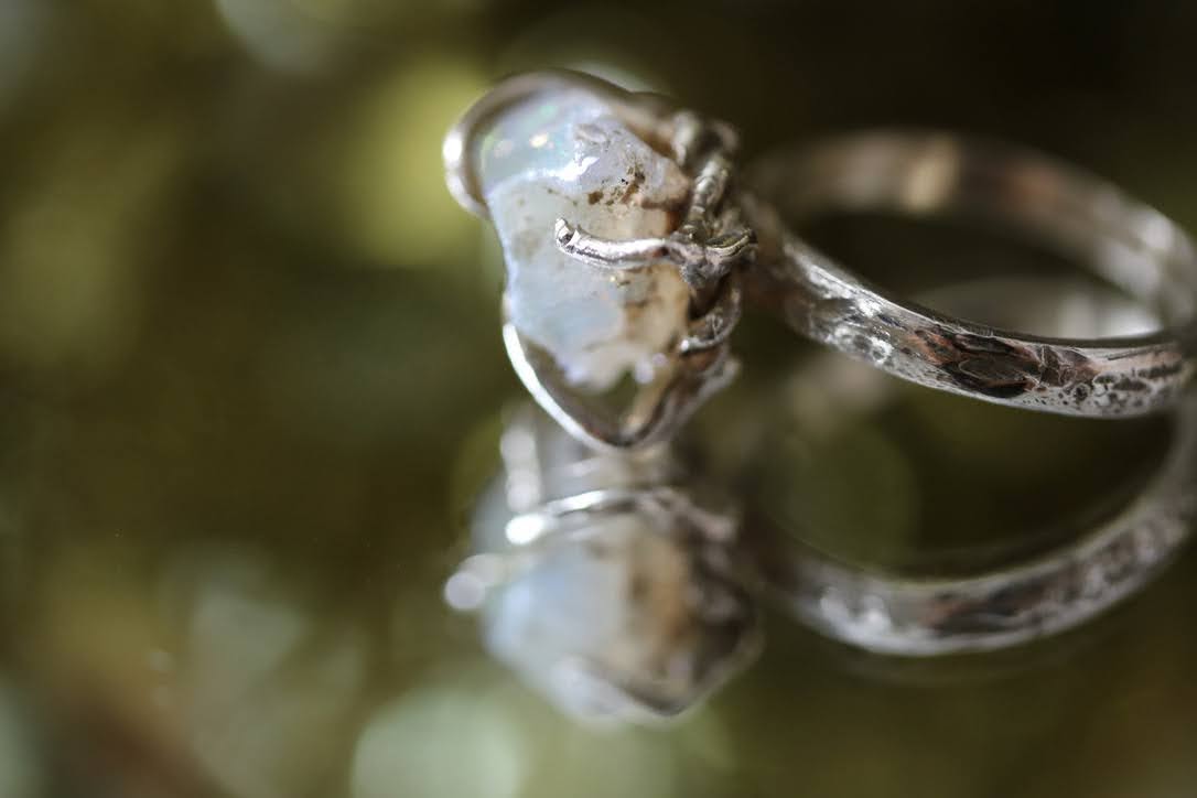 raw opal ring