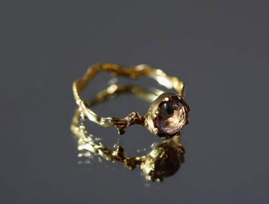 pink amethyst ring