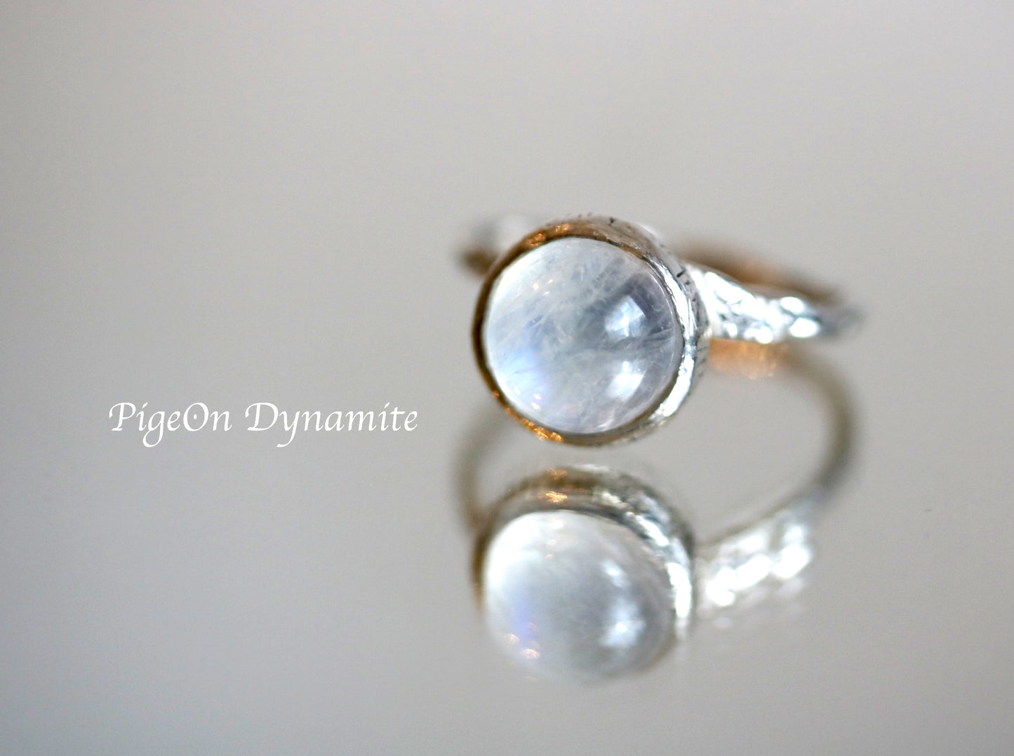 moonstone silver ring