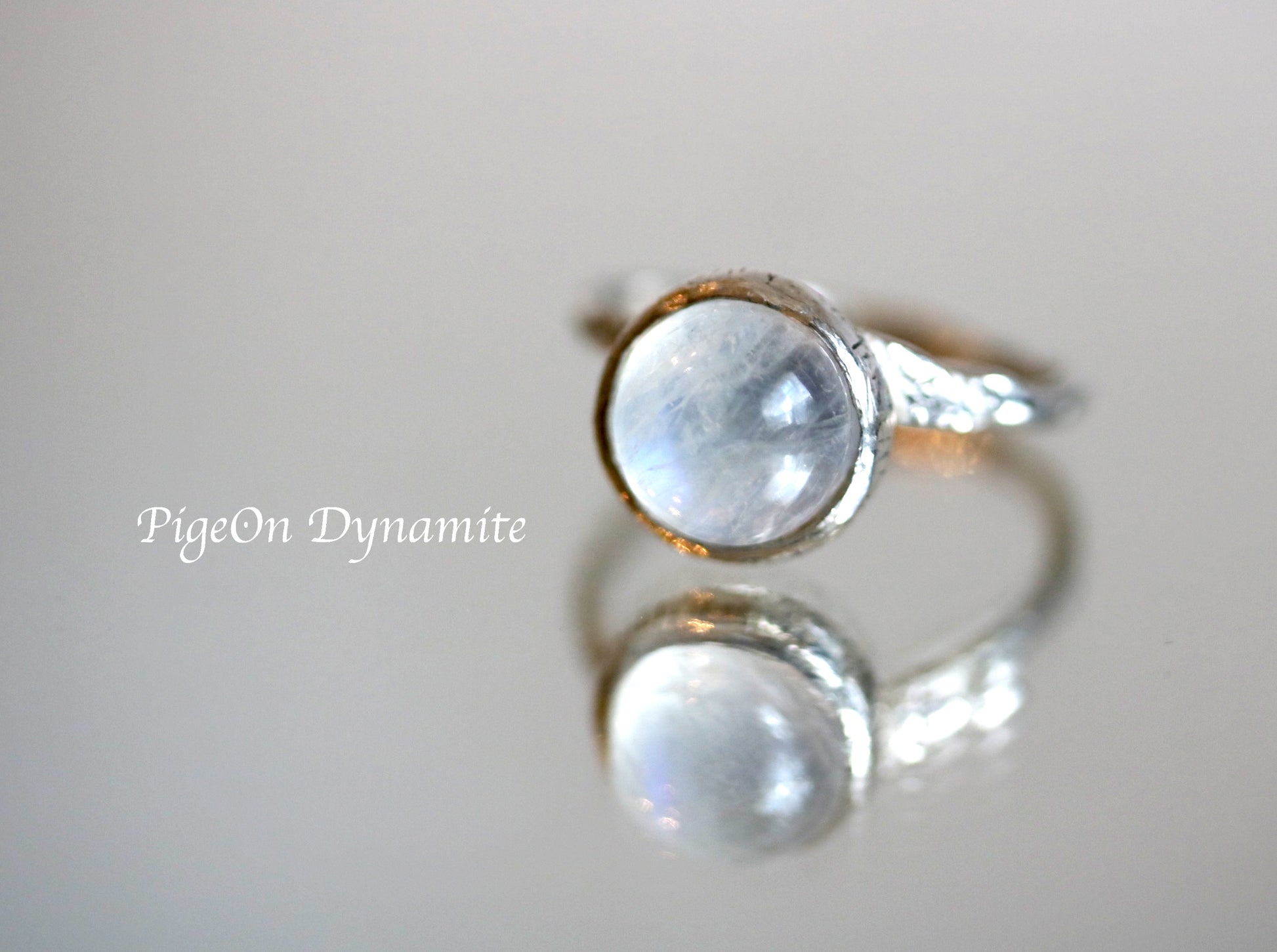 moonstone silver ring