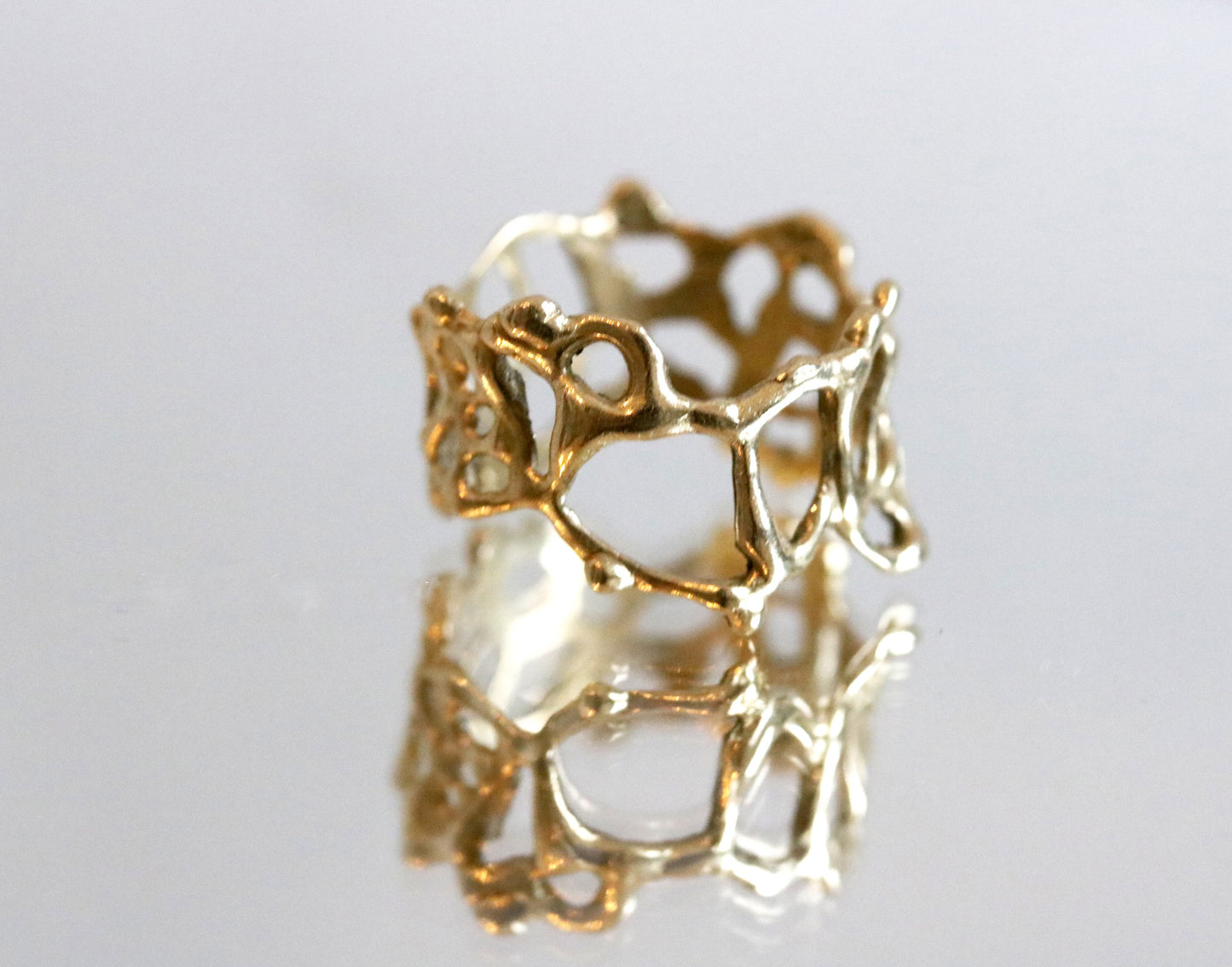 Organic Lace Ring "Jukai" Size 6.5