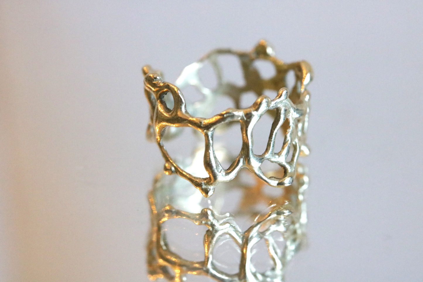 Organic Lace Ring "Jukai" Size 6.5