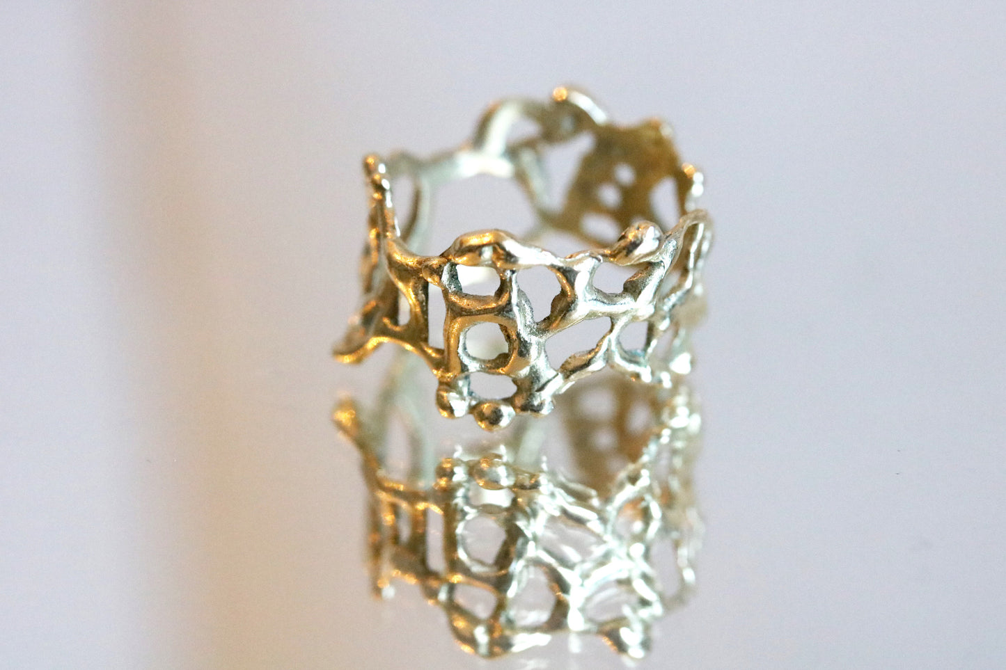 Organic Lace Ring "Jukai" Size 6.5