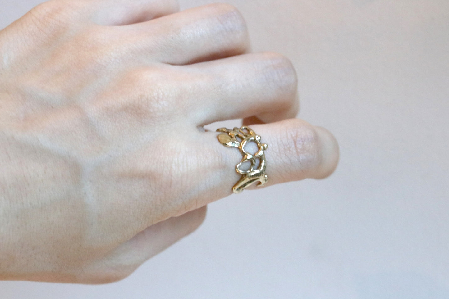 Organic Lace Ring "Jukai" Size 5.5