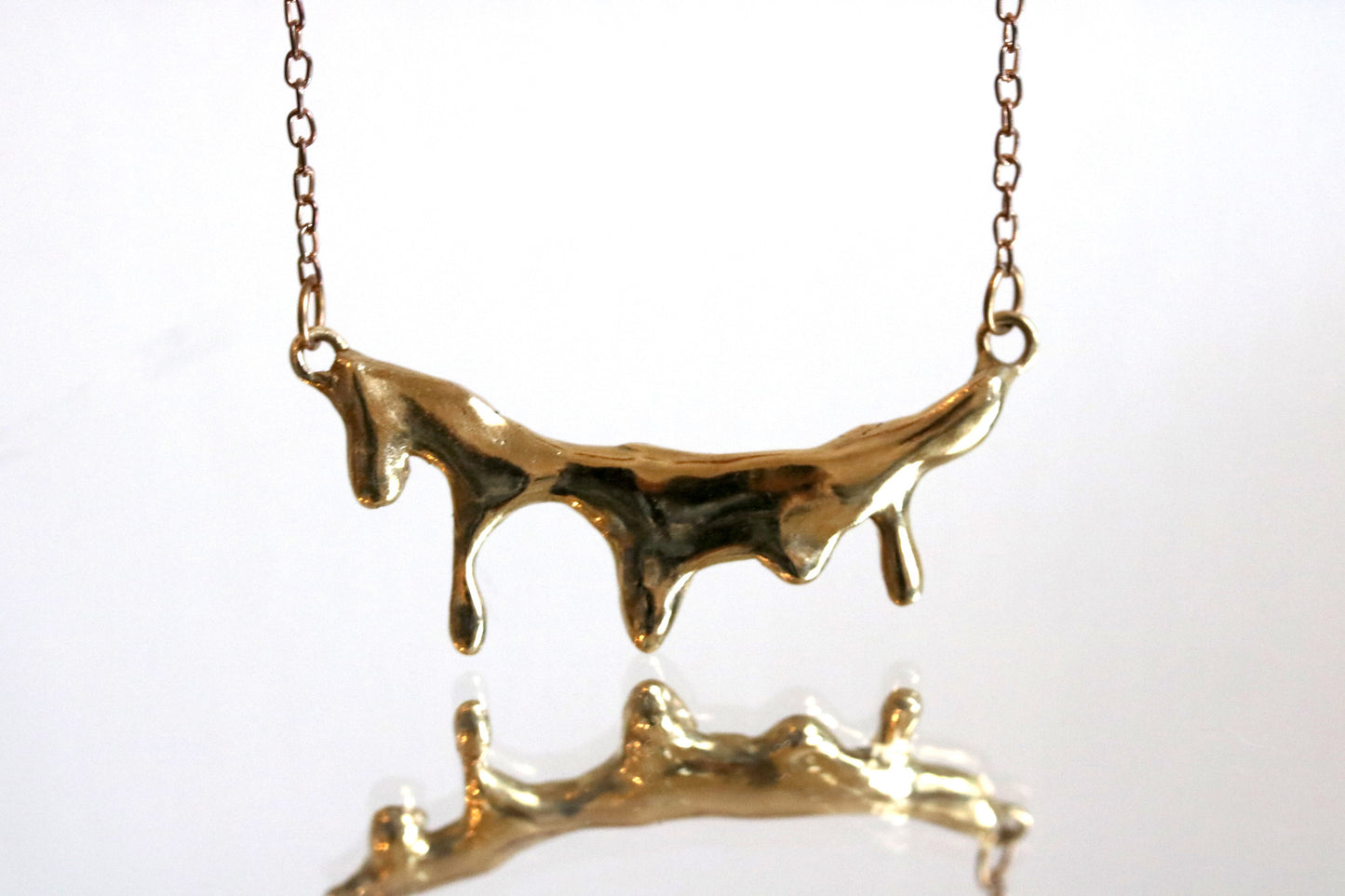 Melted Metal Stream Necklace