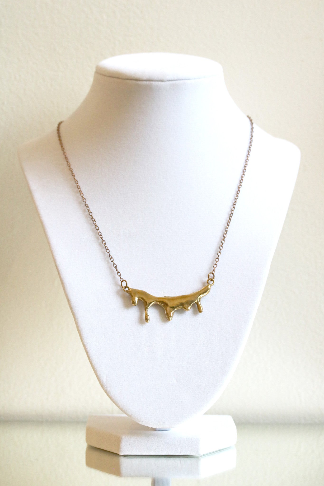 Melted Metal Stream Necklace