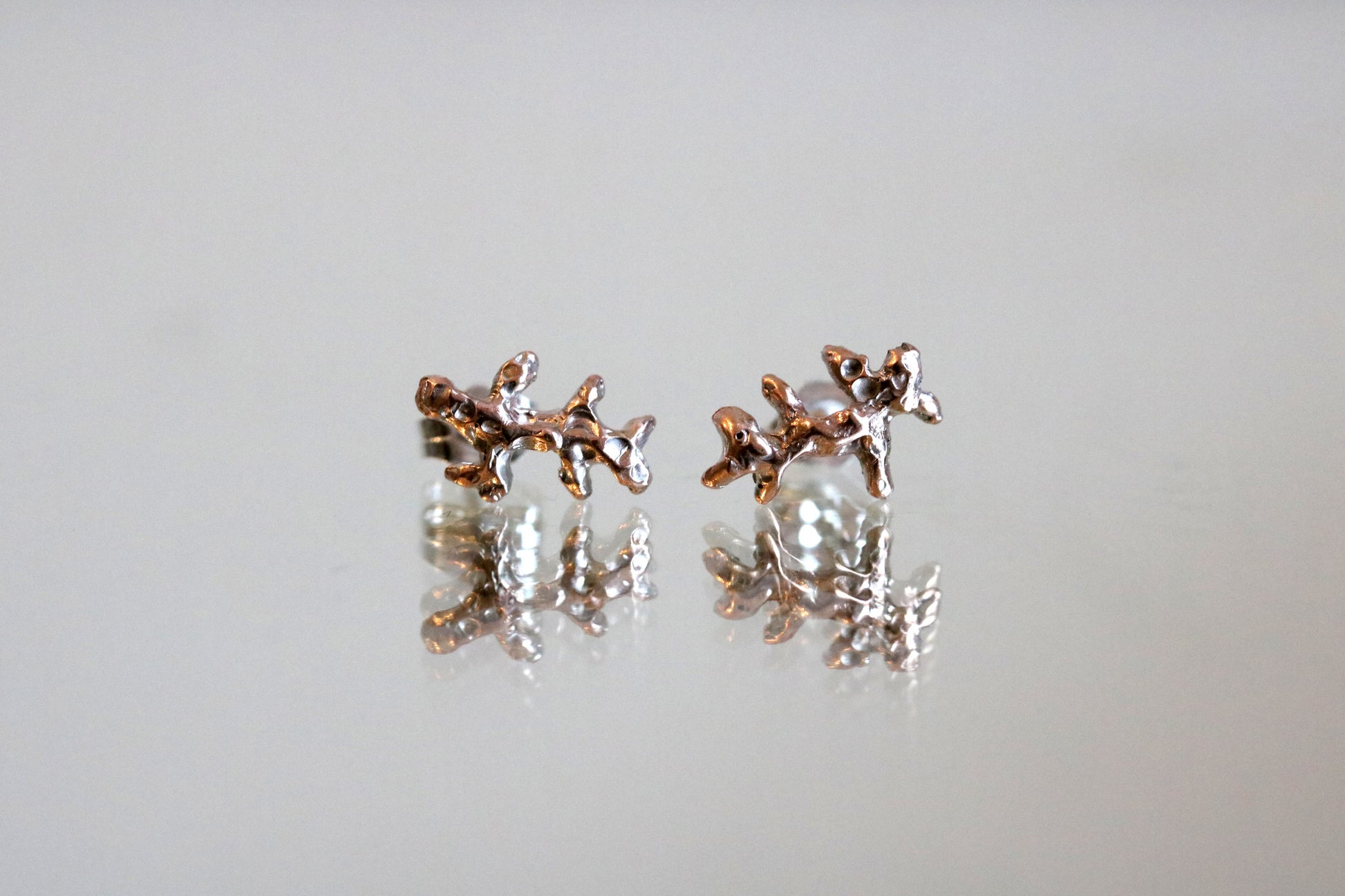 rose gold earrings