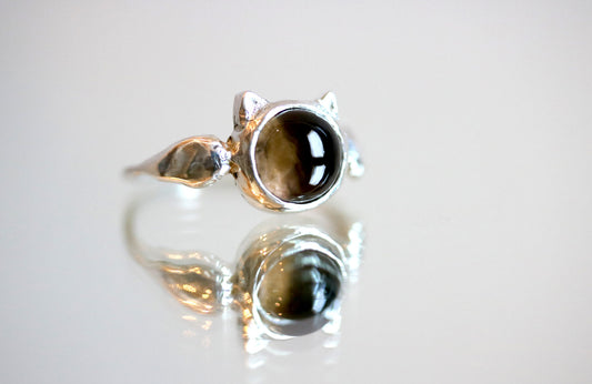 smokey quartz ring