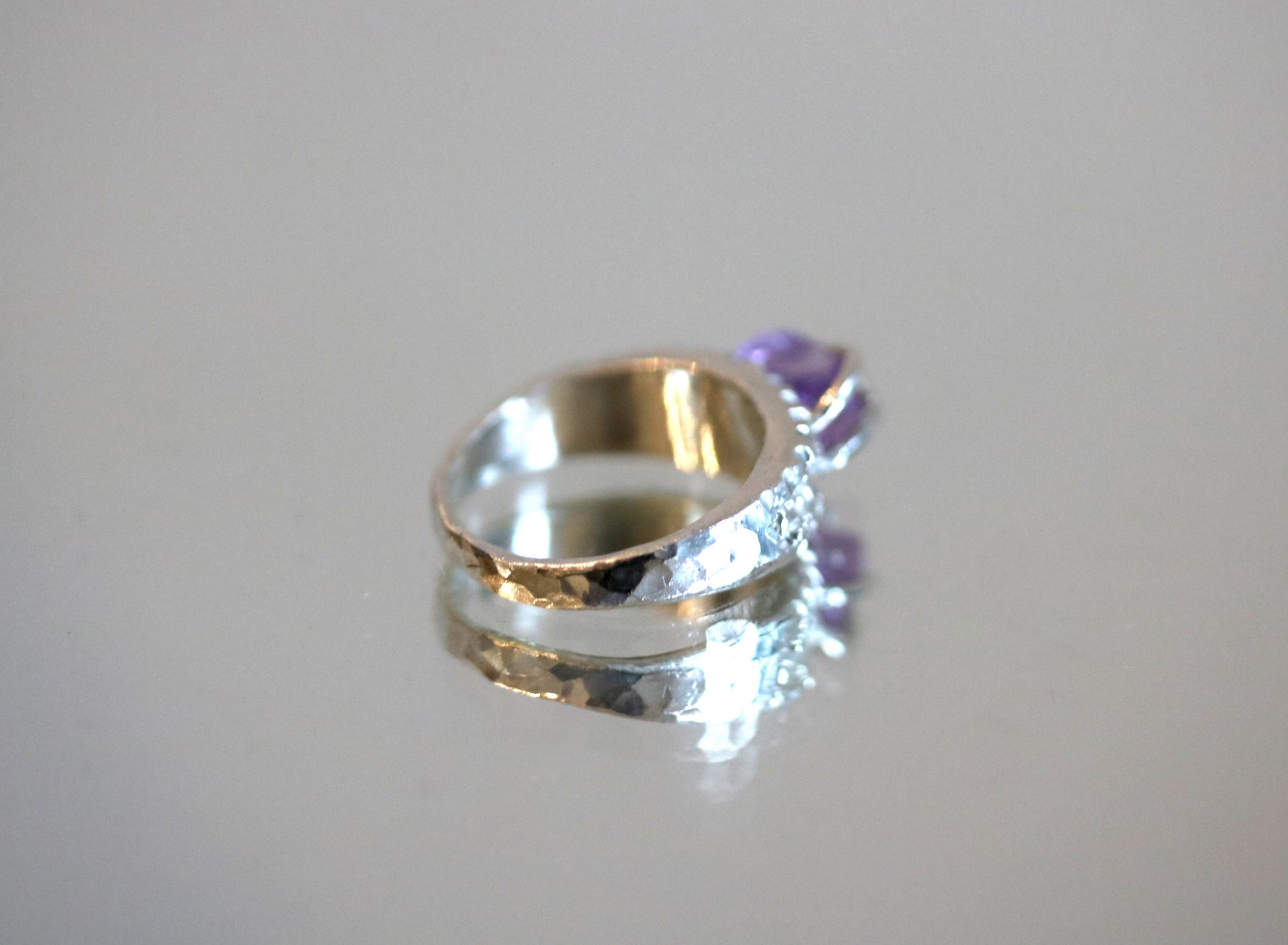 silver hammering ring